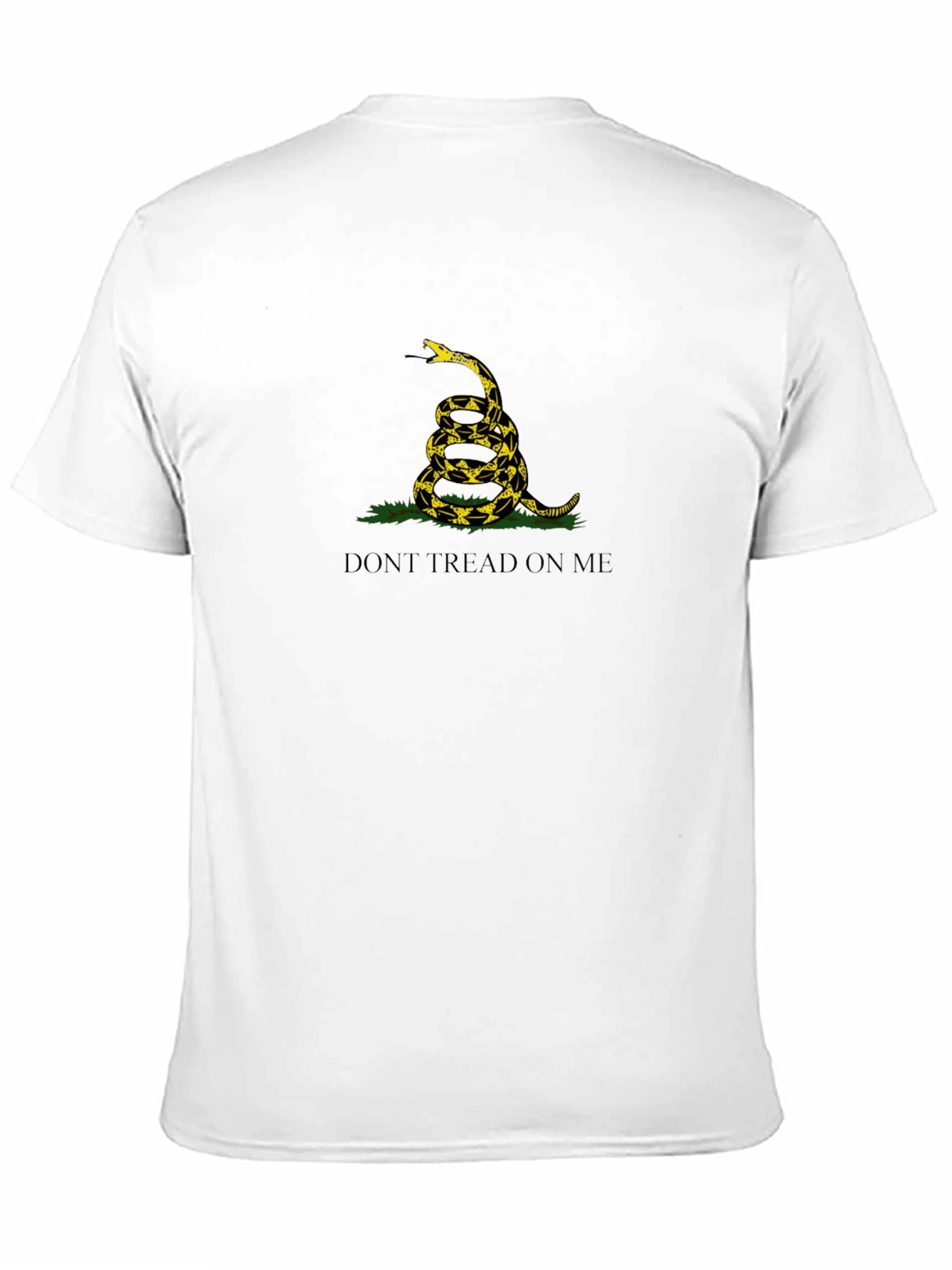 Camiseta Negra: No Me Pises - Diseño Serpiente
