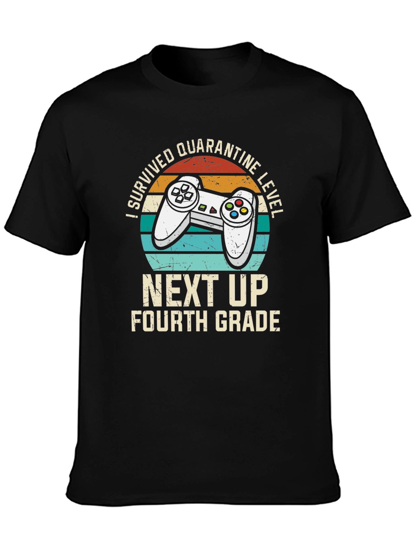 Camiseta Gamer Superviviente de Cuarentena Nivel 4