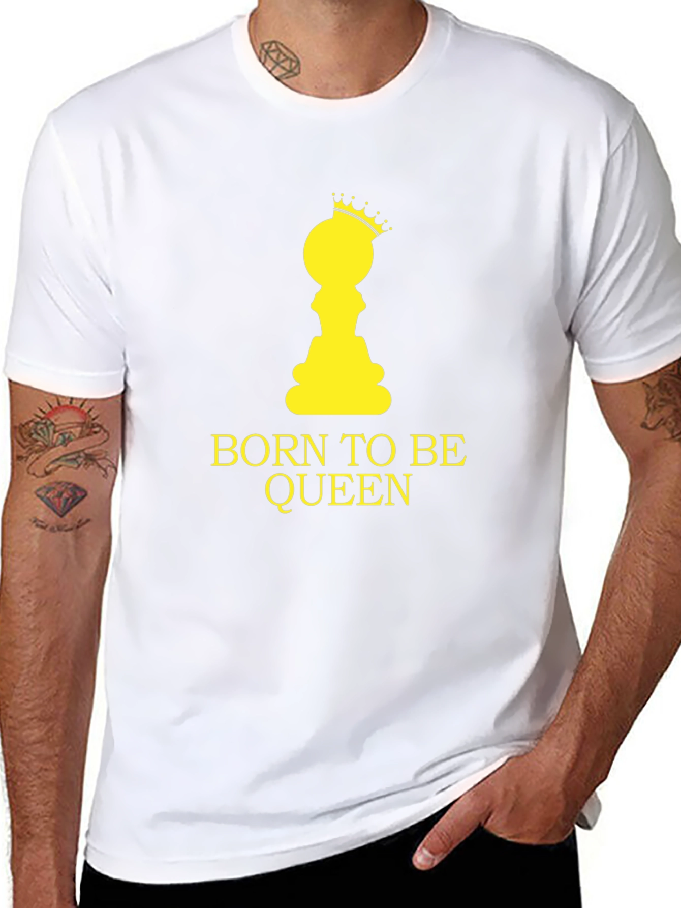 Camiseta Negra Born to Be Queen