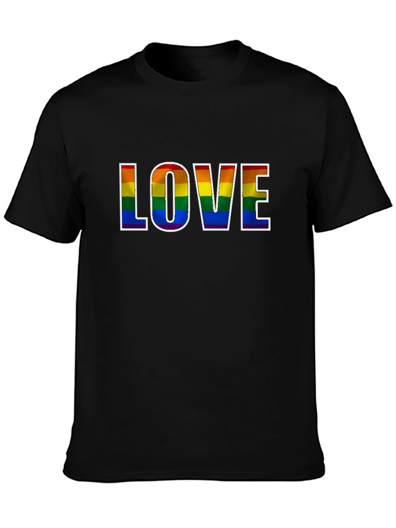 Camiseta Negra Orgullo LGBT Amor