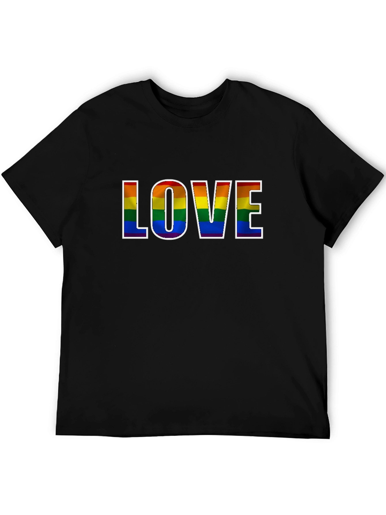 Camiseta Negra Orgullo LGBT Amor