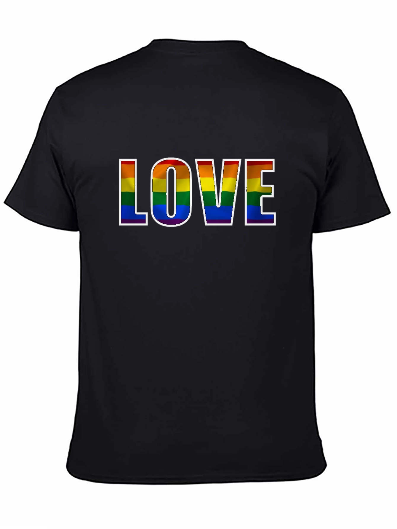 Camiseta Negra Orgullo LGBT Amor