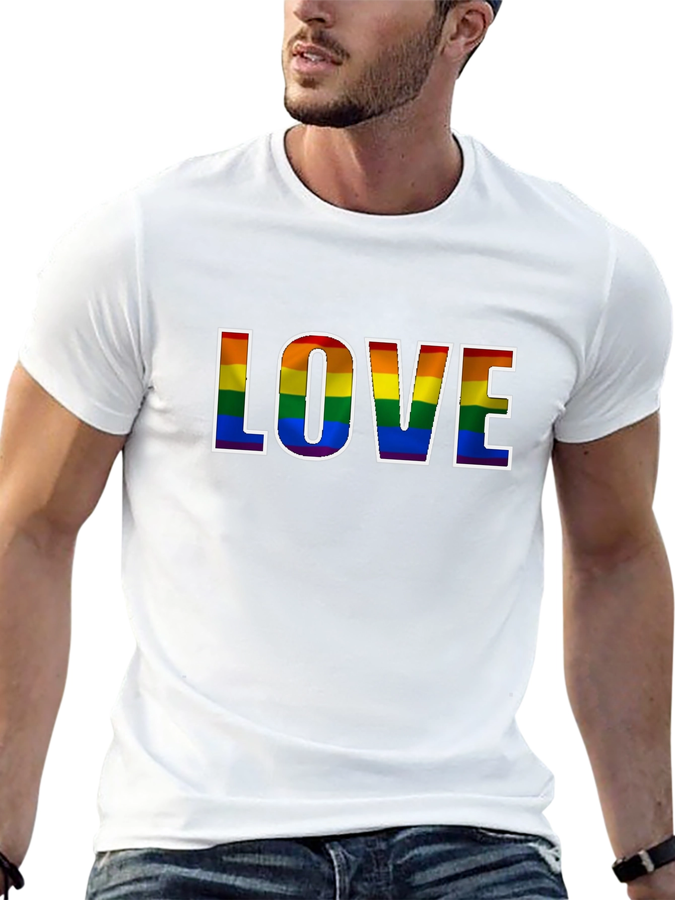 Camiseta Negra Orgullo LGBT Amor
