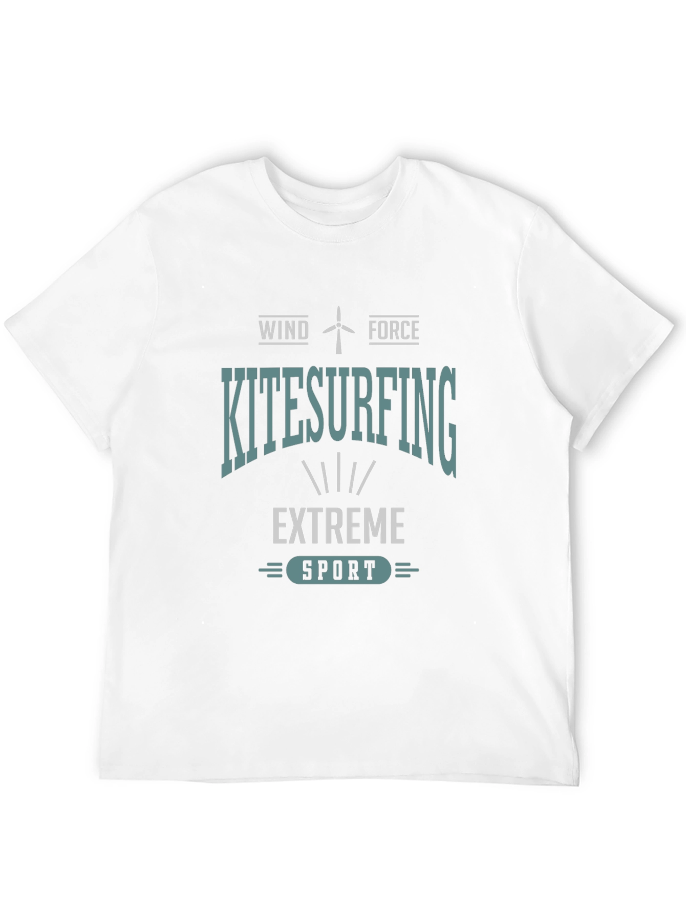 Camiseta Negra Kitesurfing: Viento y Fuerza