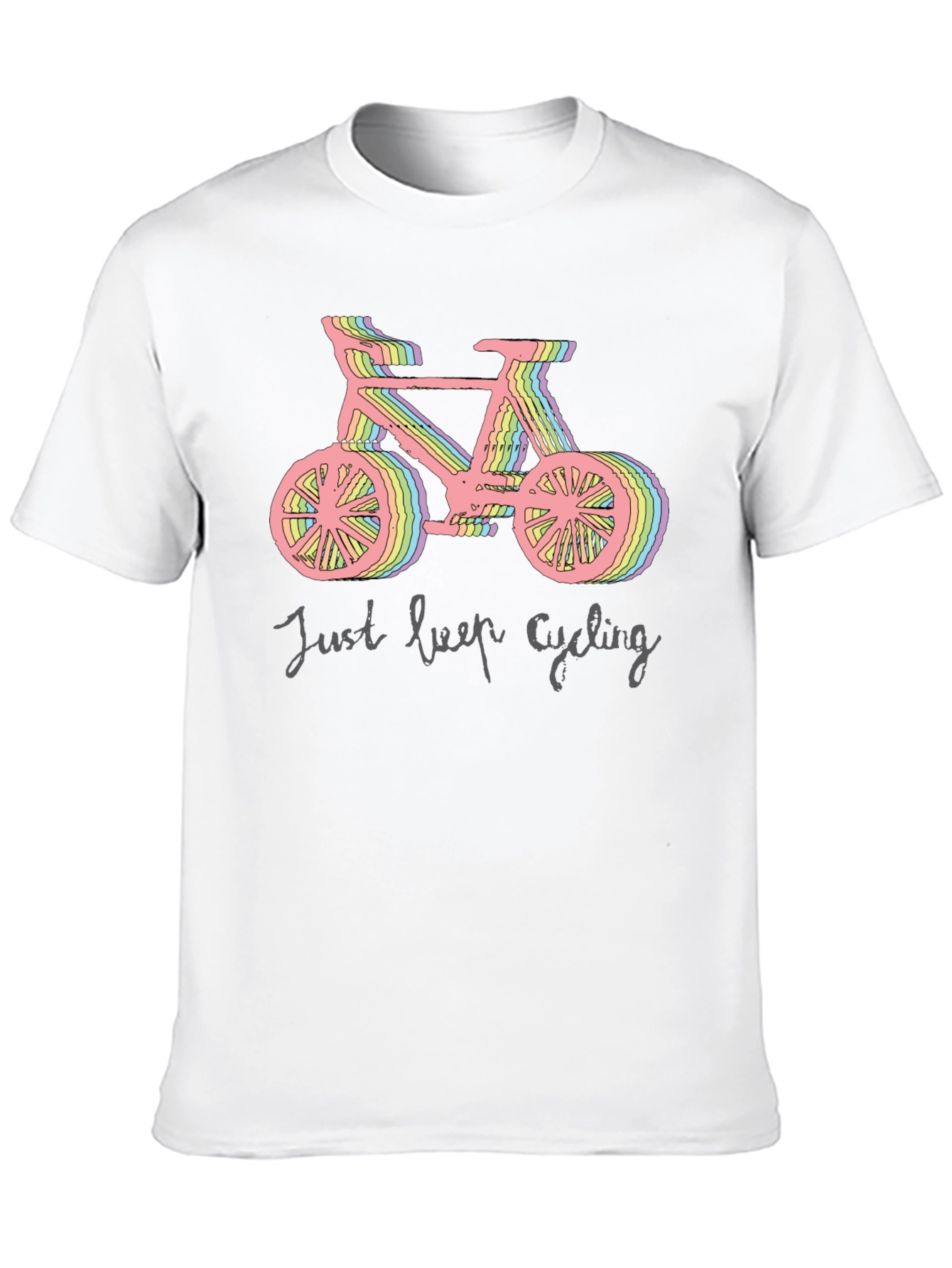 Camiseta Negra Ciclismo Just Keep Cycling