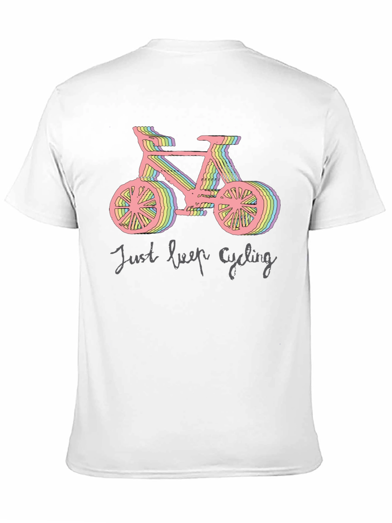 Camiseta Negra Ciclismo Just Keep Cycling
