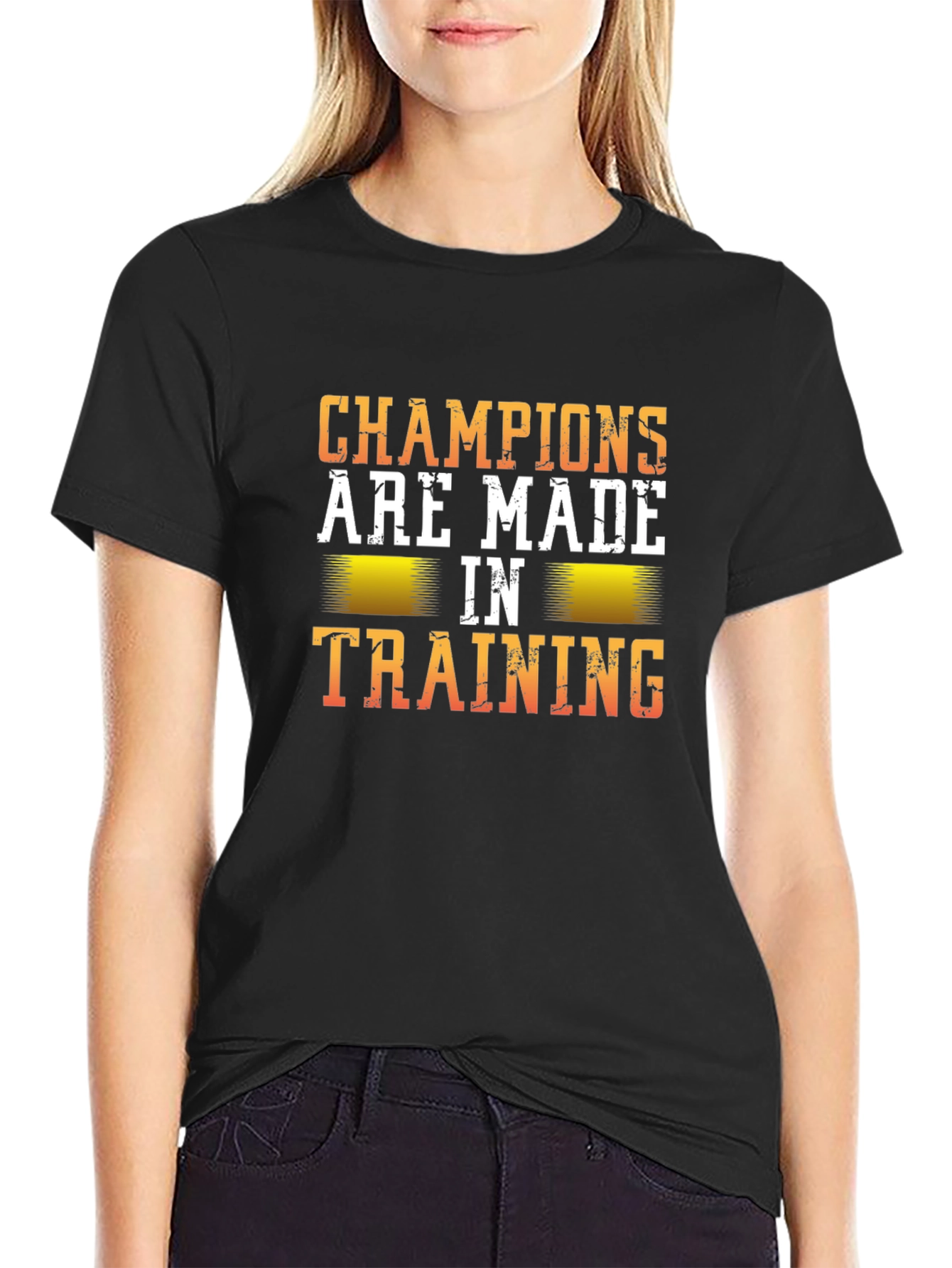 Camiseta Negra Champions Made in Training