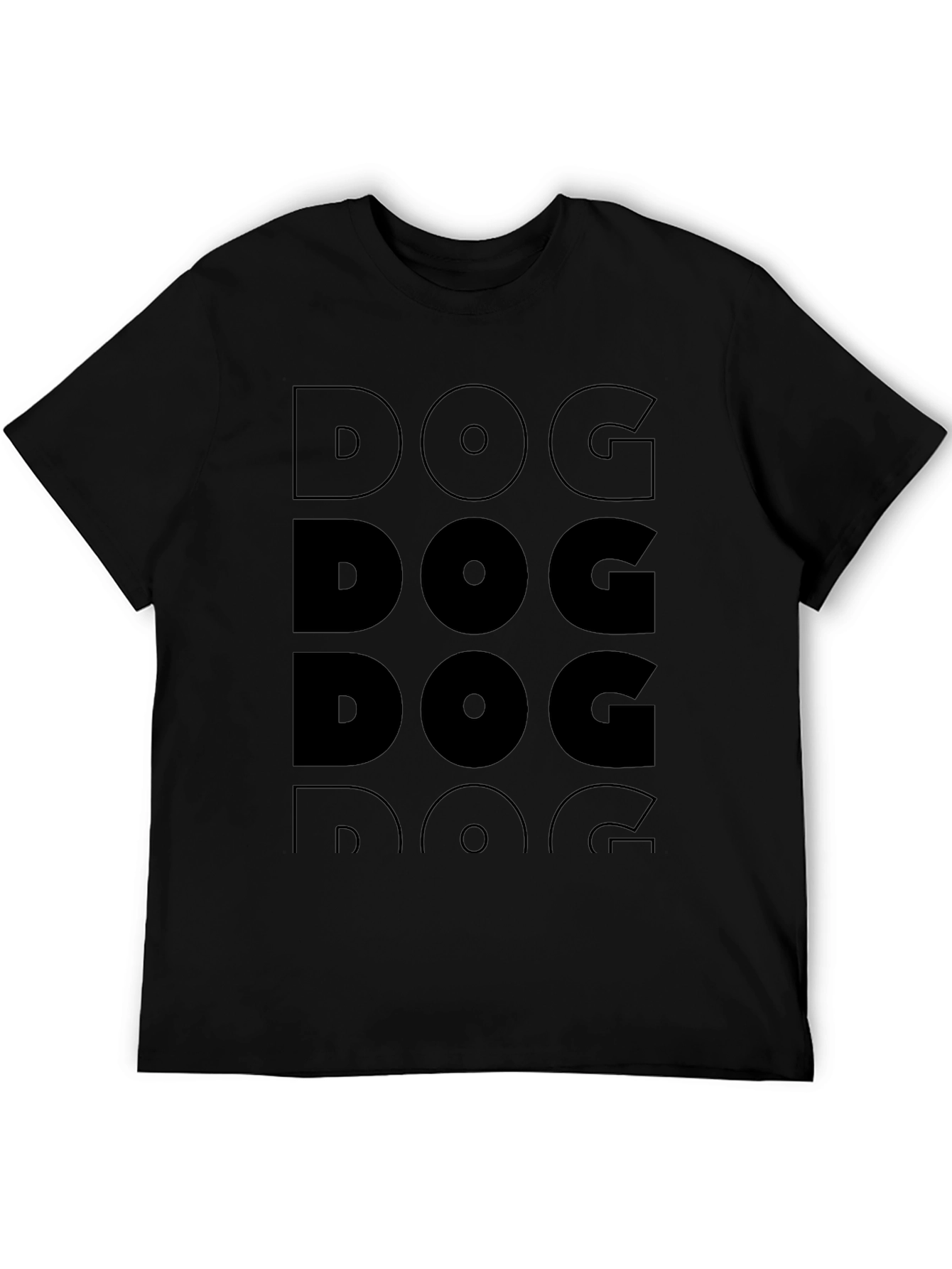 Camiseta Negra Hombre - Diseño DOG