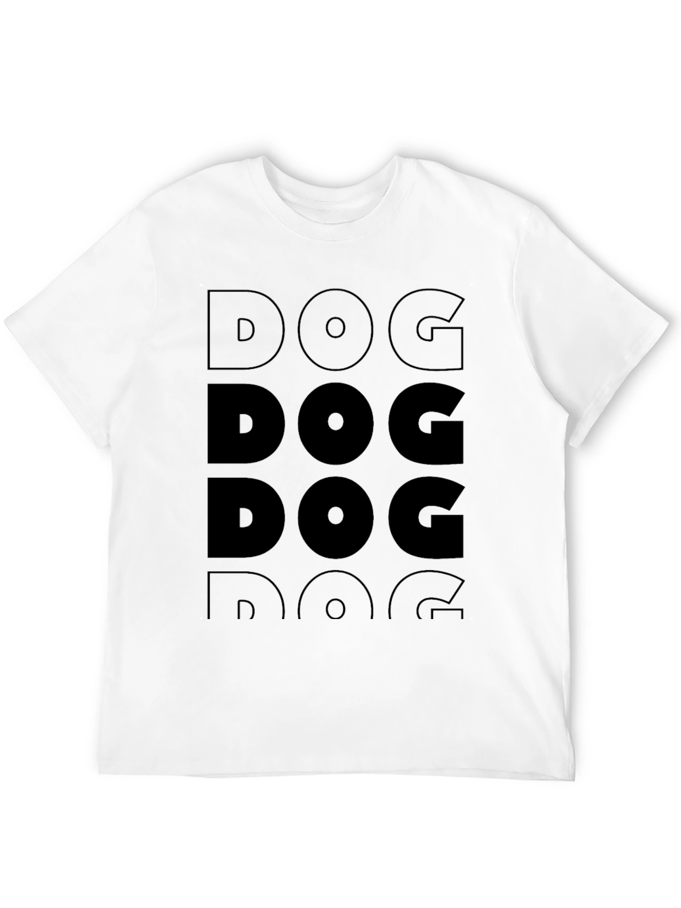 Camiseta Negra Hombre - Diseño DOG