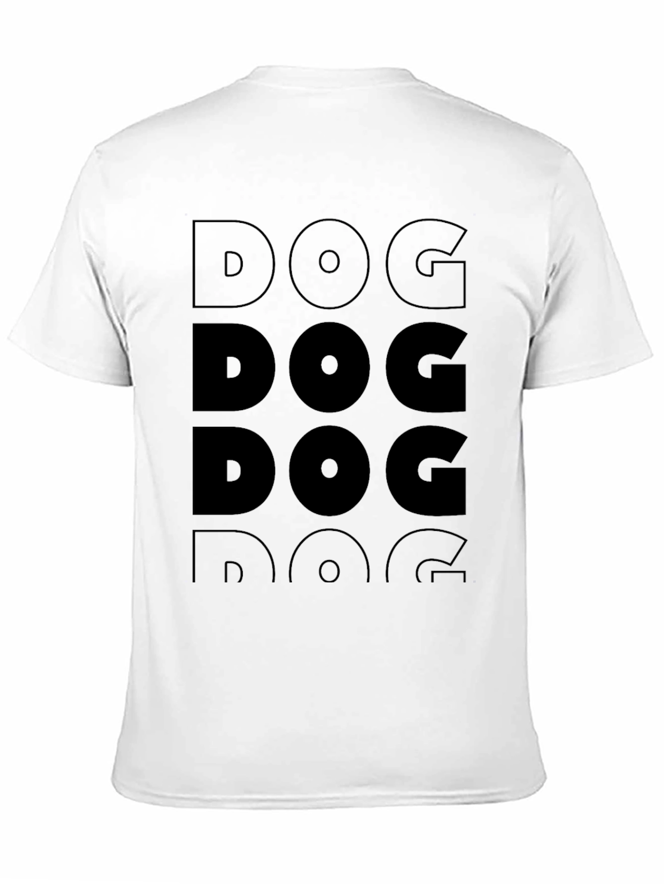Camiseta Negra Hombre - Diseño DOG