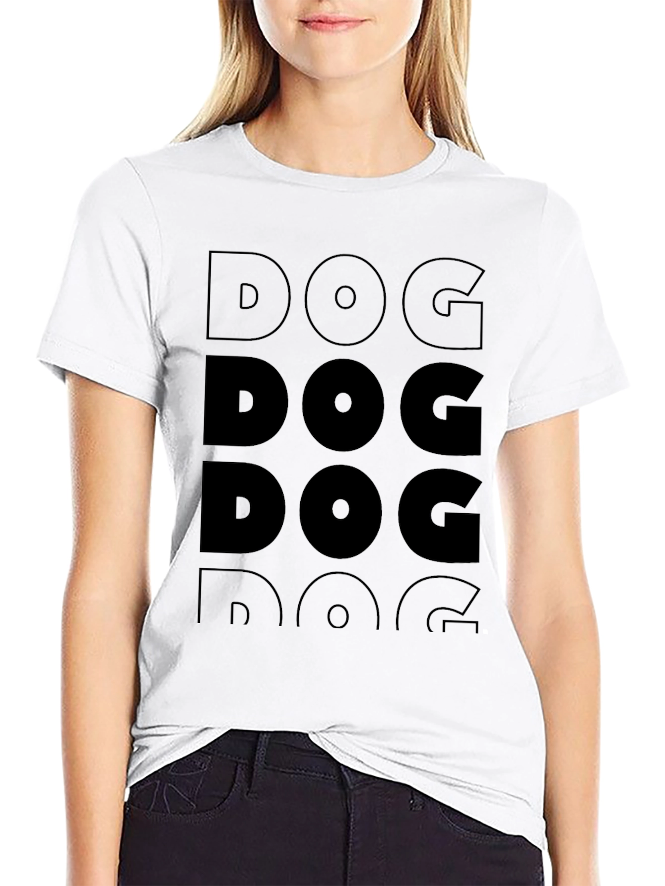 Camiseta Negra Hombre - Diseño DOG