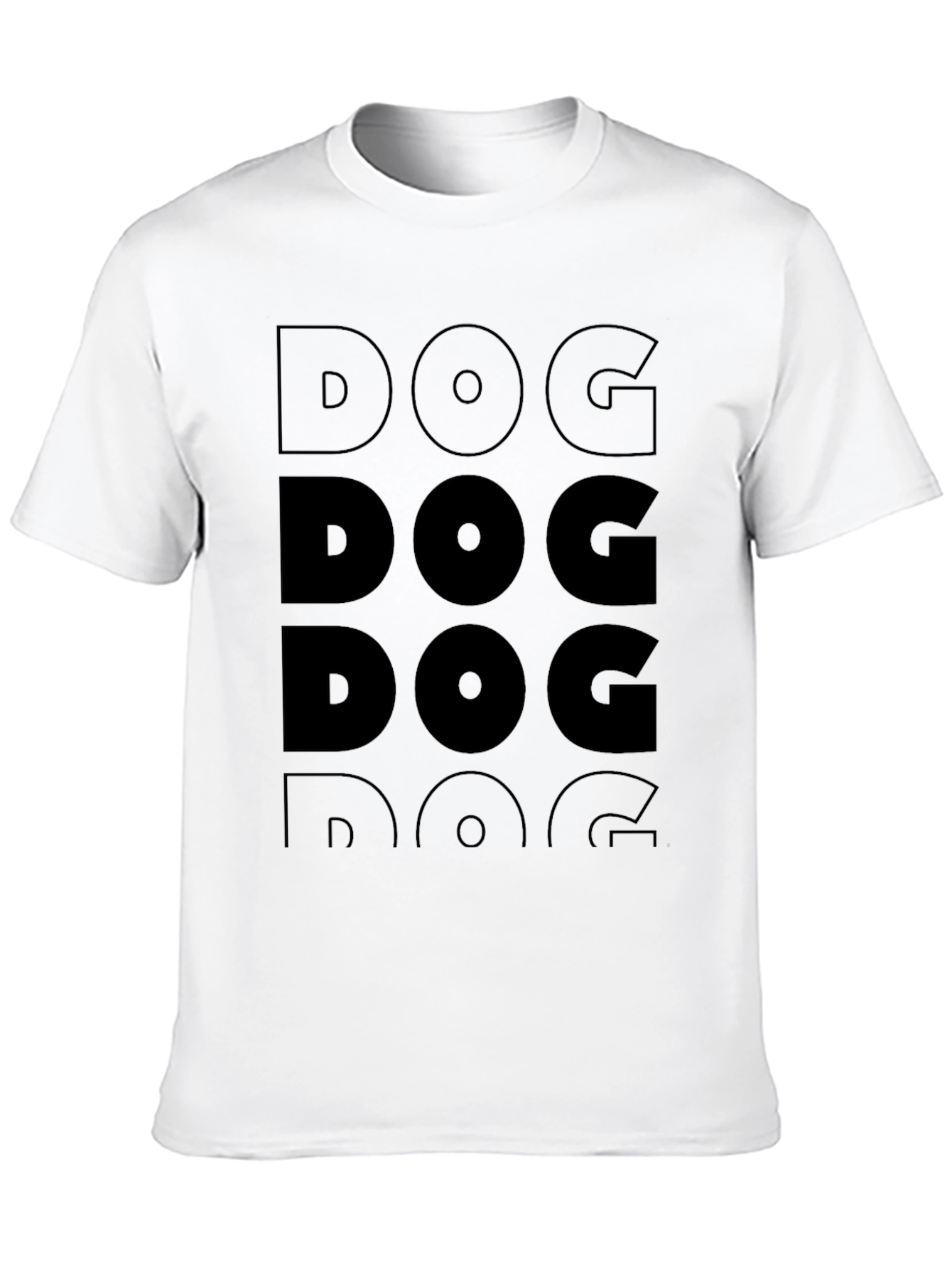 Camiseta Negra Hombre - Diseño DOG