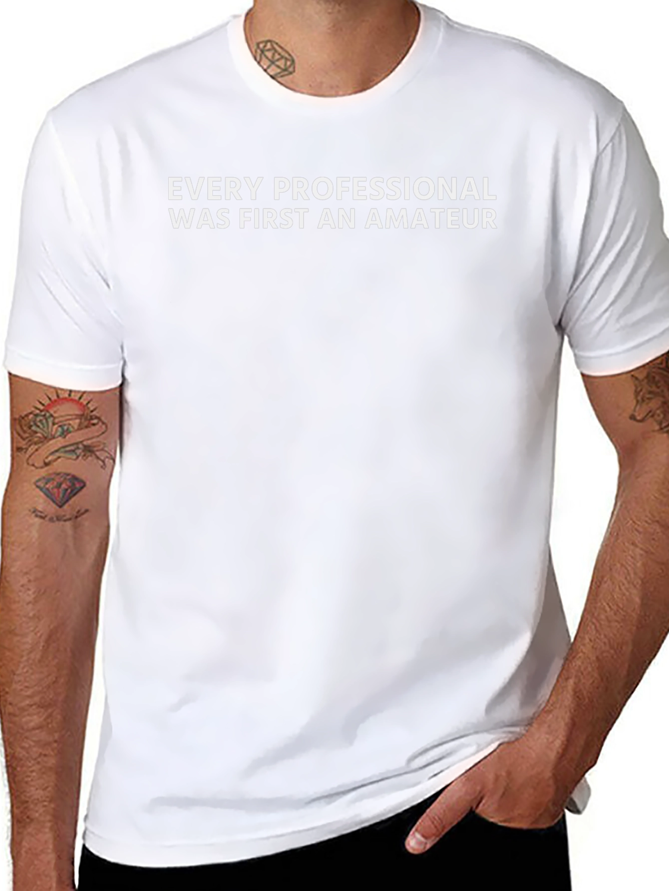 Camiseta Negra: Todo Profesional Fue Amateur