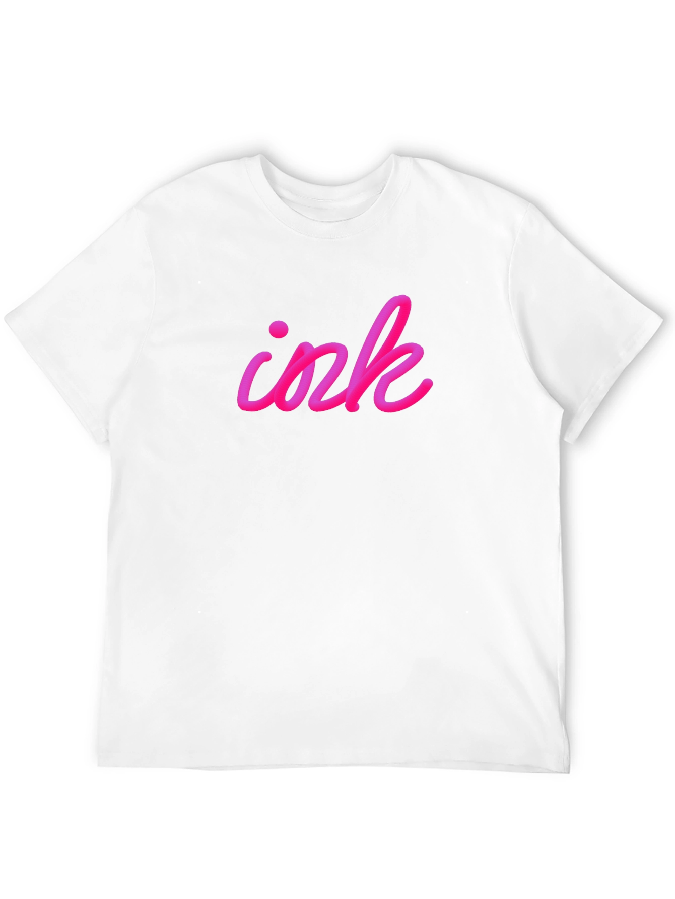 Camiseta Negra Ink Rosa Vibrante