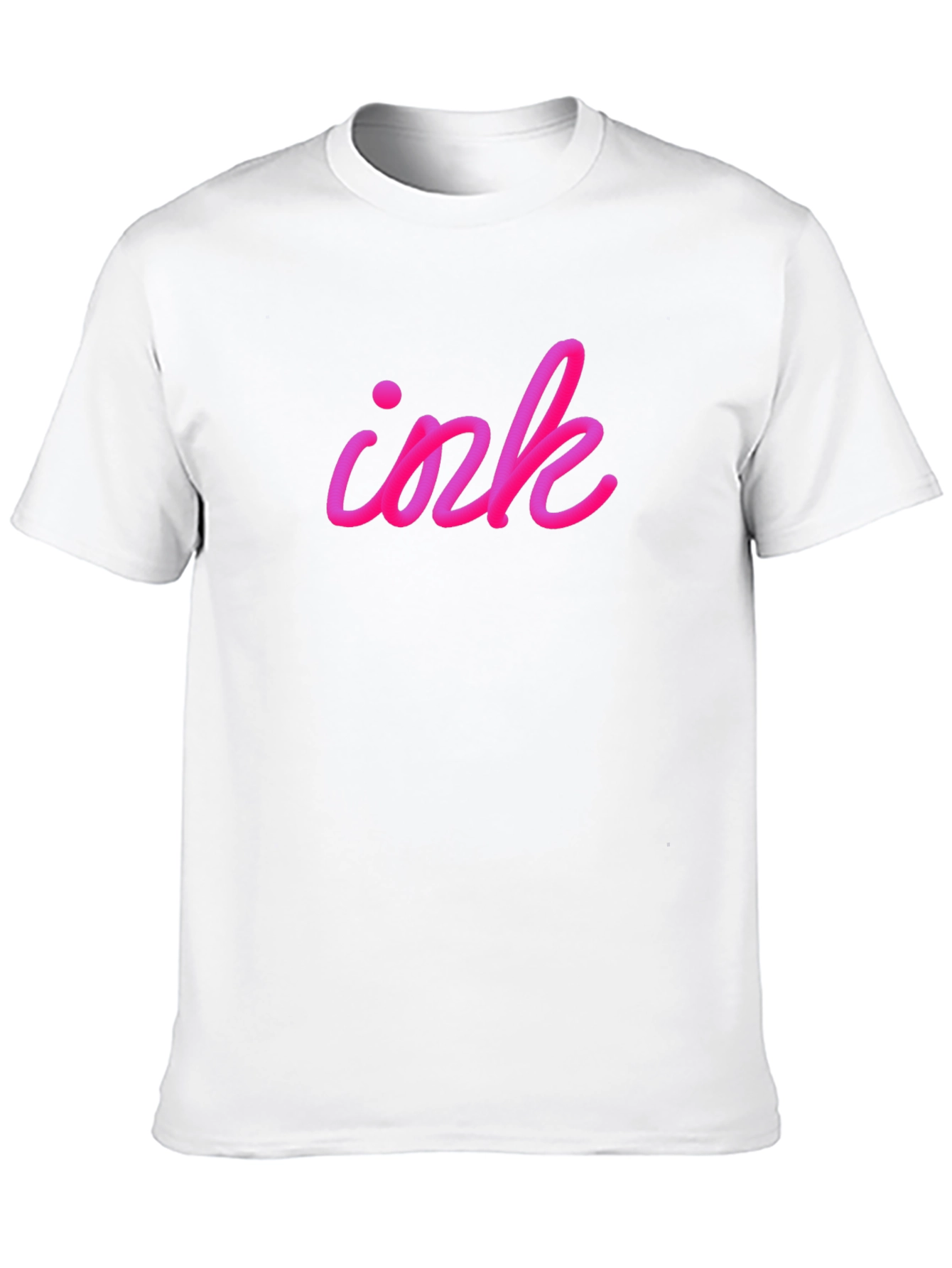 Camiseta Negra Ink Rosa Vibrante