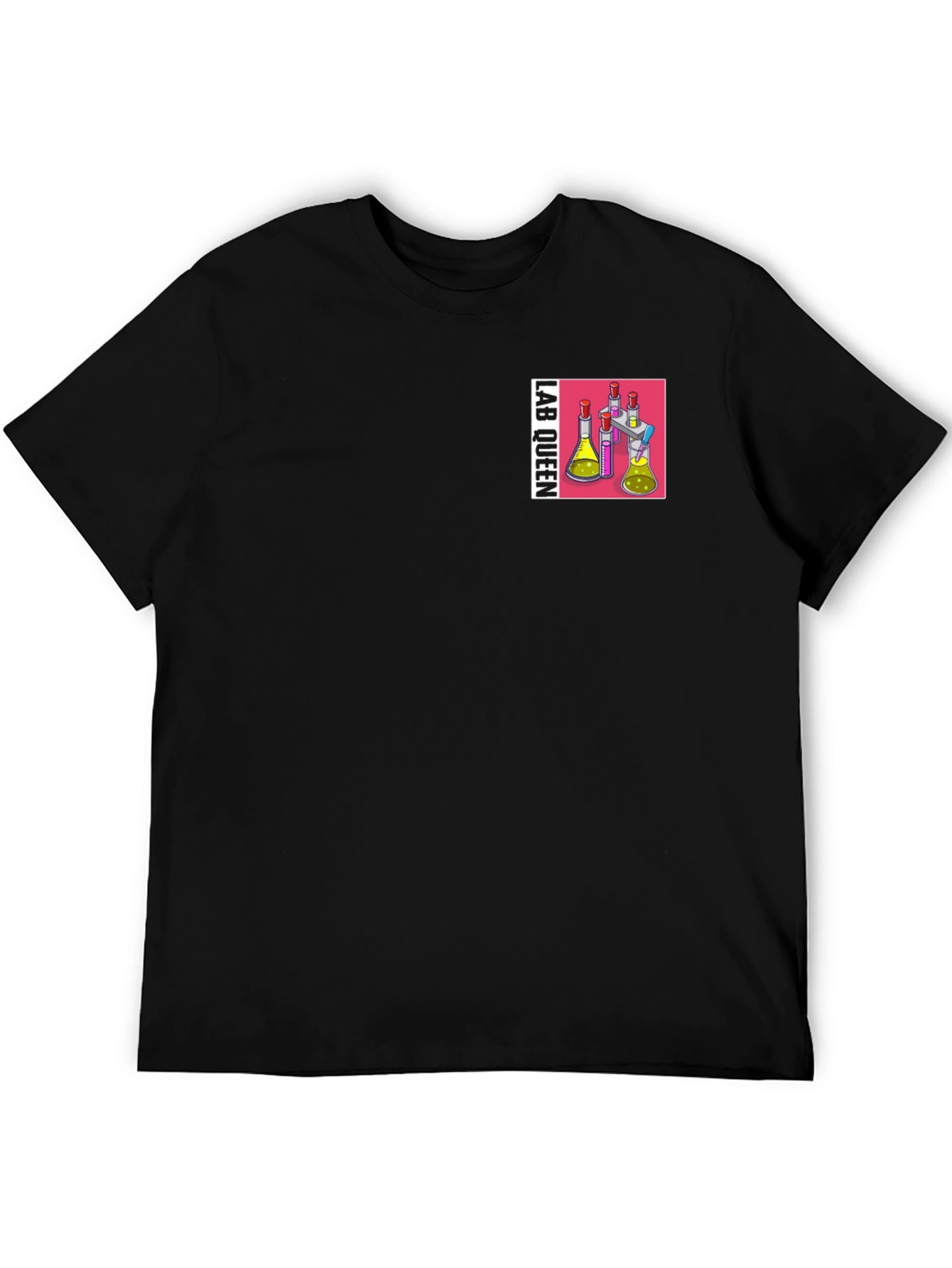 Camiseta Negra Lab Queen para Científicas