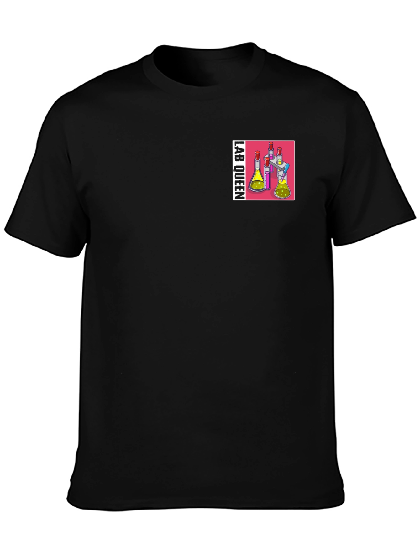 Camiseta Negra Lab Queen para Científicas