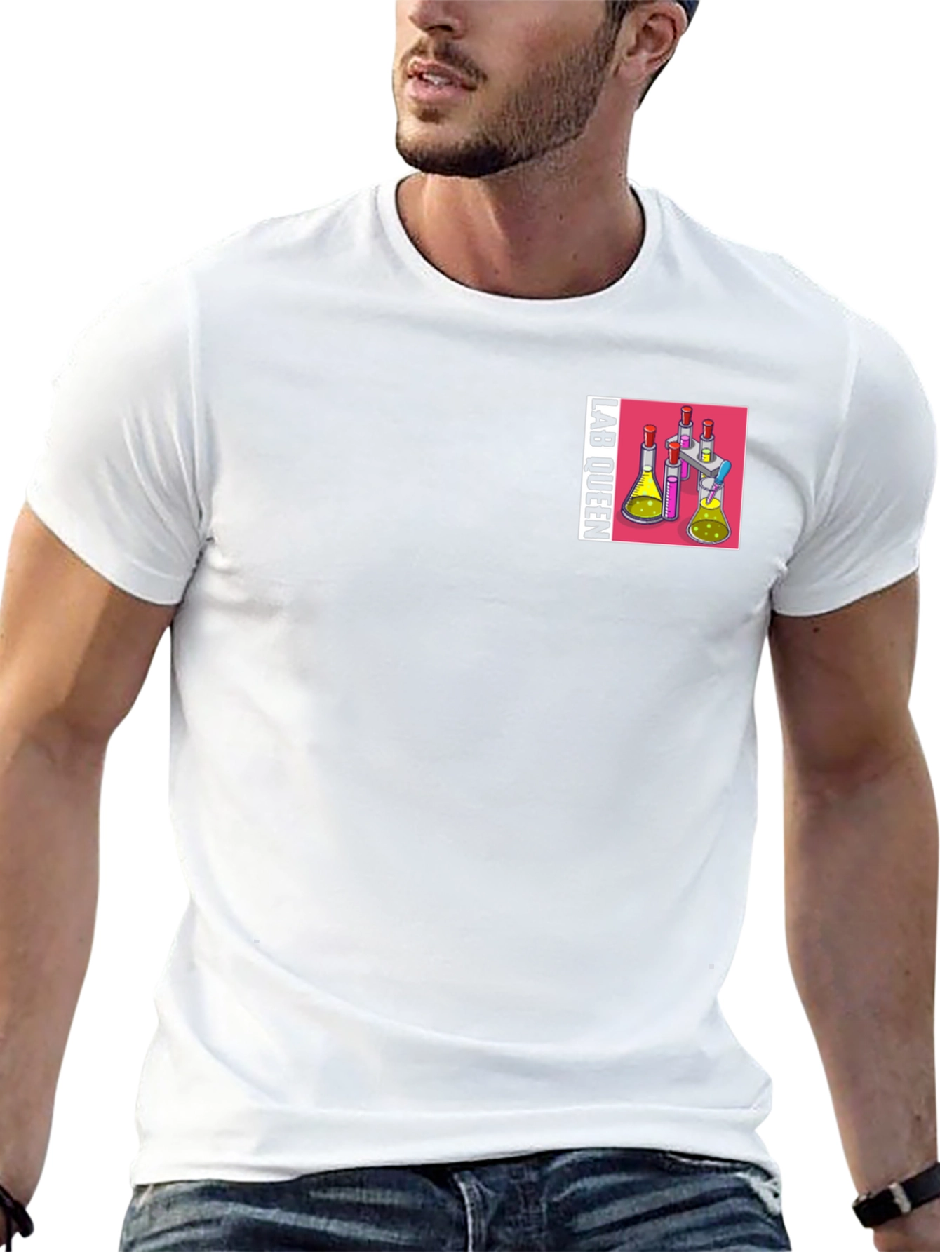 Camiseta Negra Lab Queen para Científicas