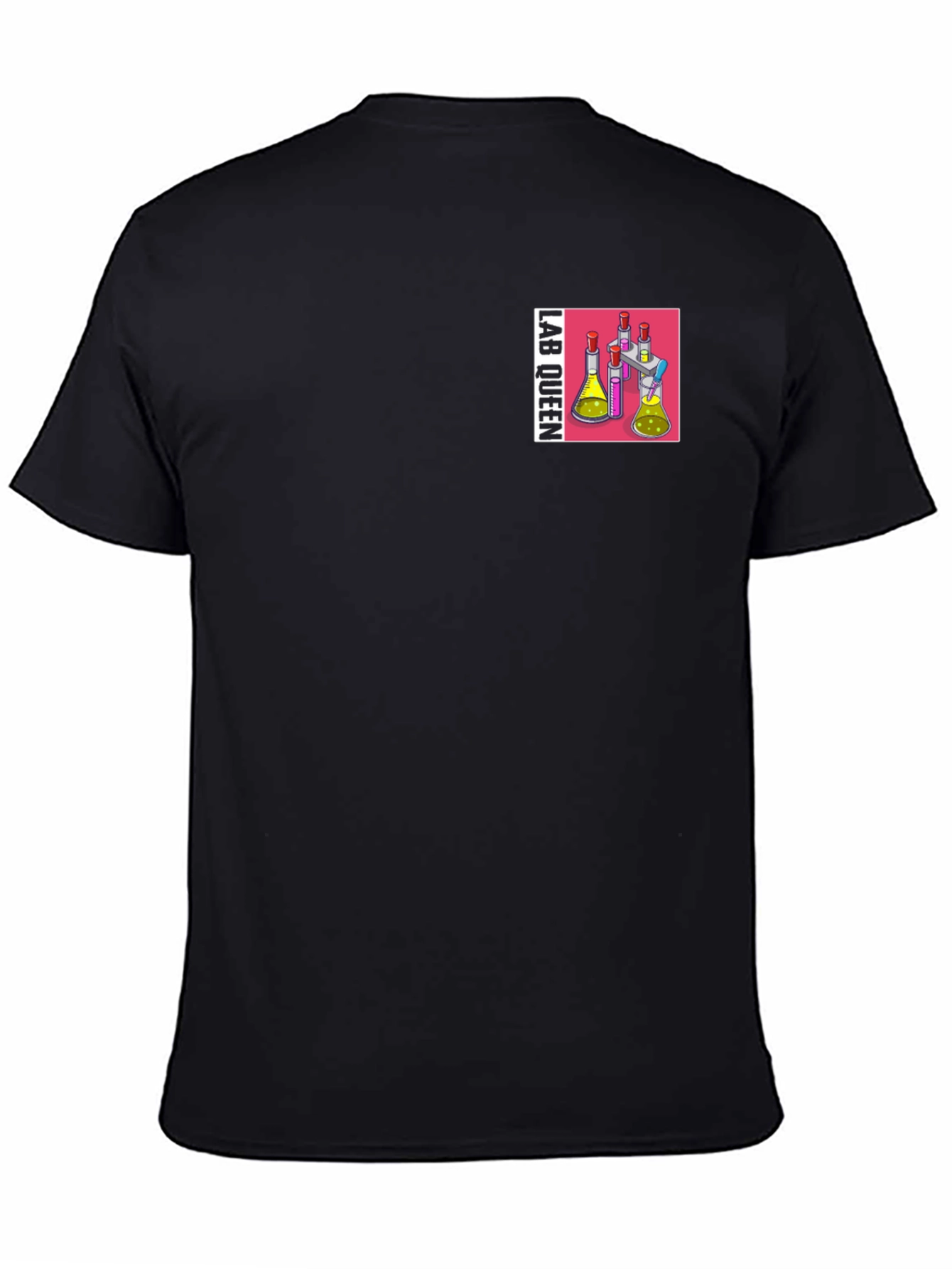 Camiseta Negra Lab Queen para Científicas