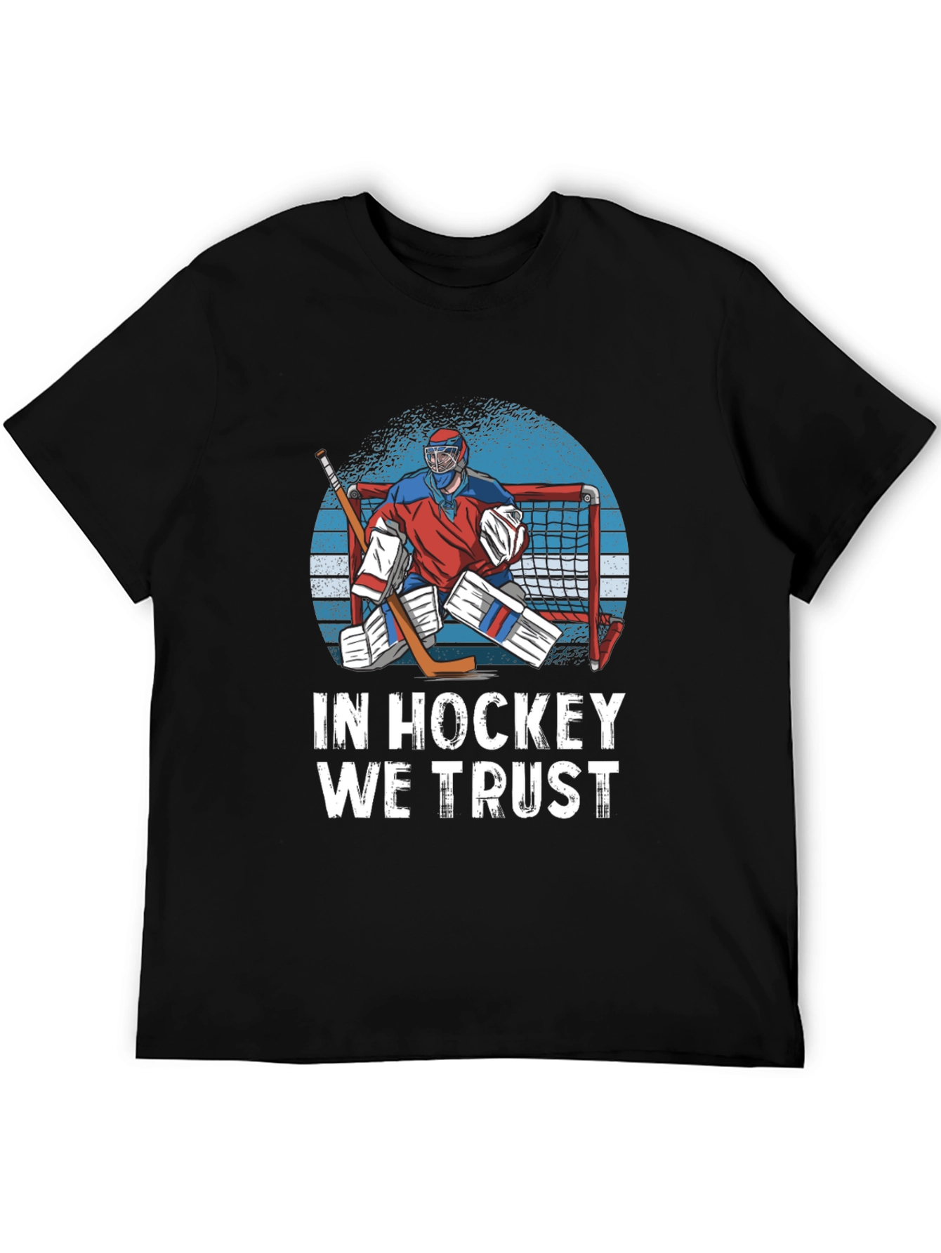 Camiseta Negra In Hockey We Trust
