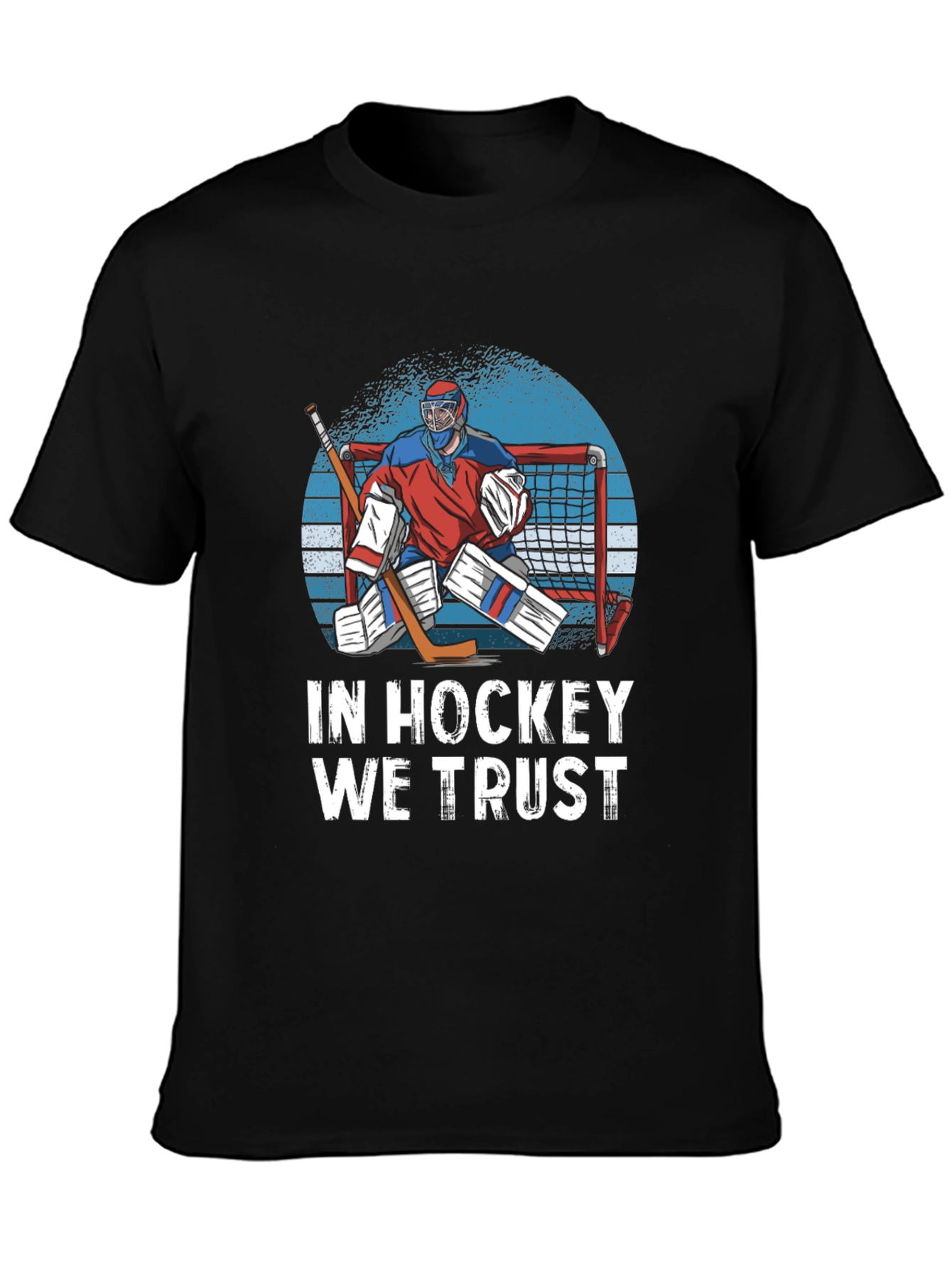 Camiseta Negra In Hockey We Trust