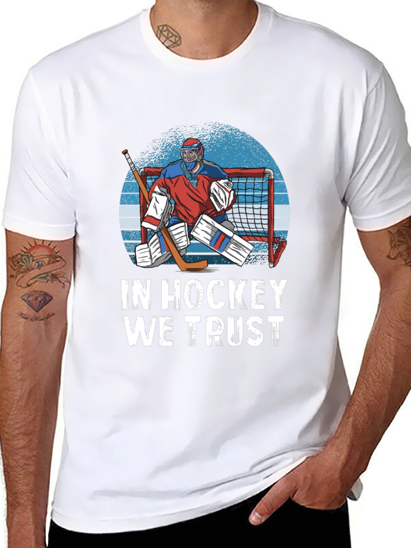 Camiseta Negra In Hockey We Trust