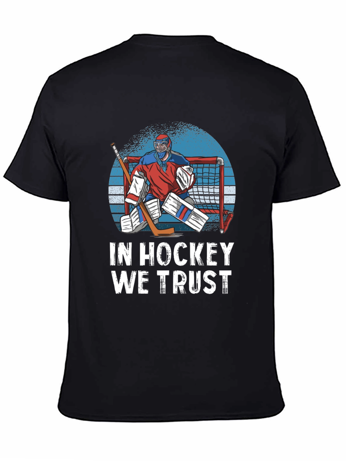 Camiseta Negra In Hockey We Trust