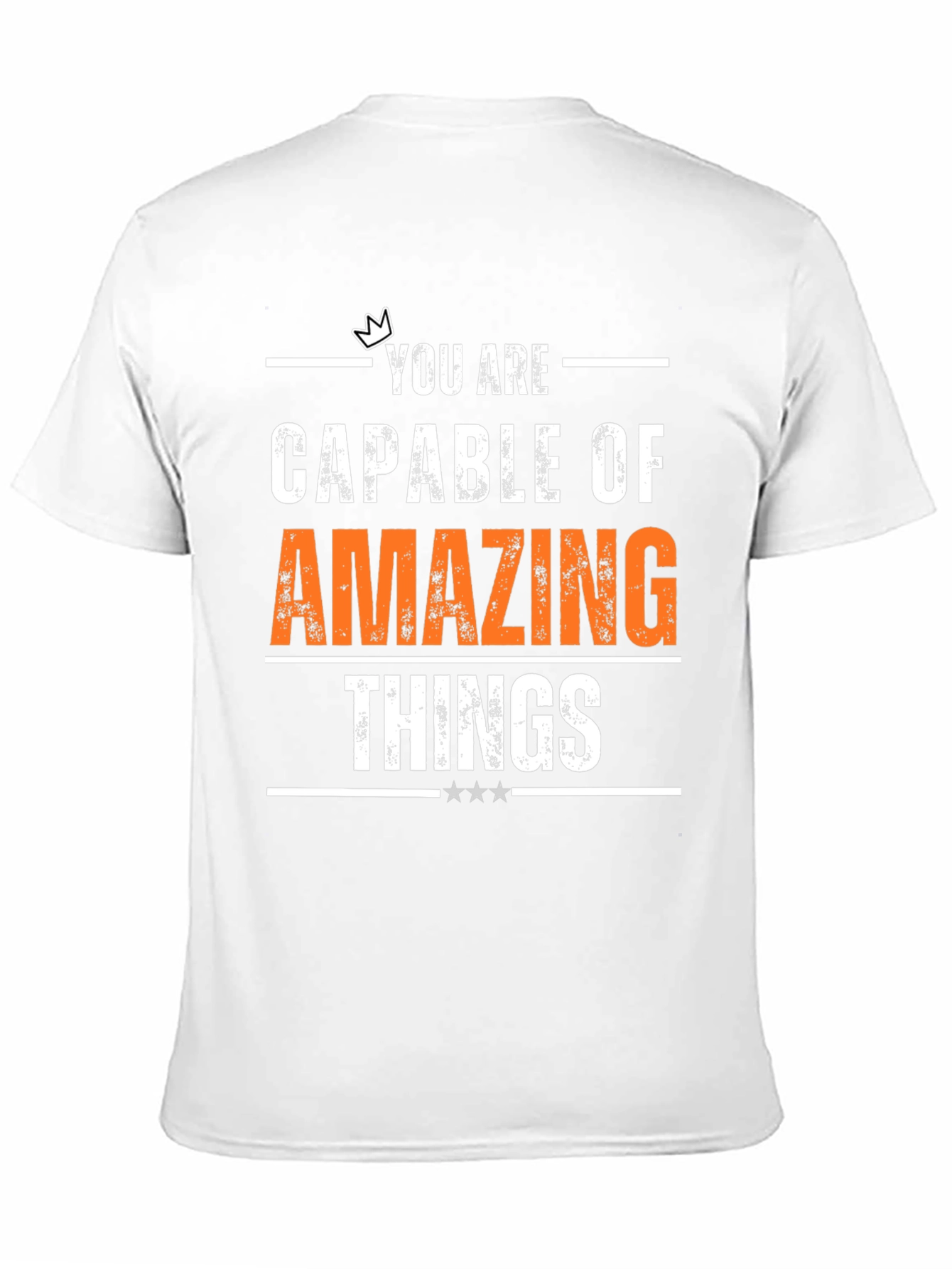 Camiseta Negra Motivacional Cosas Asombrosas