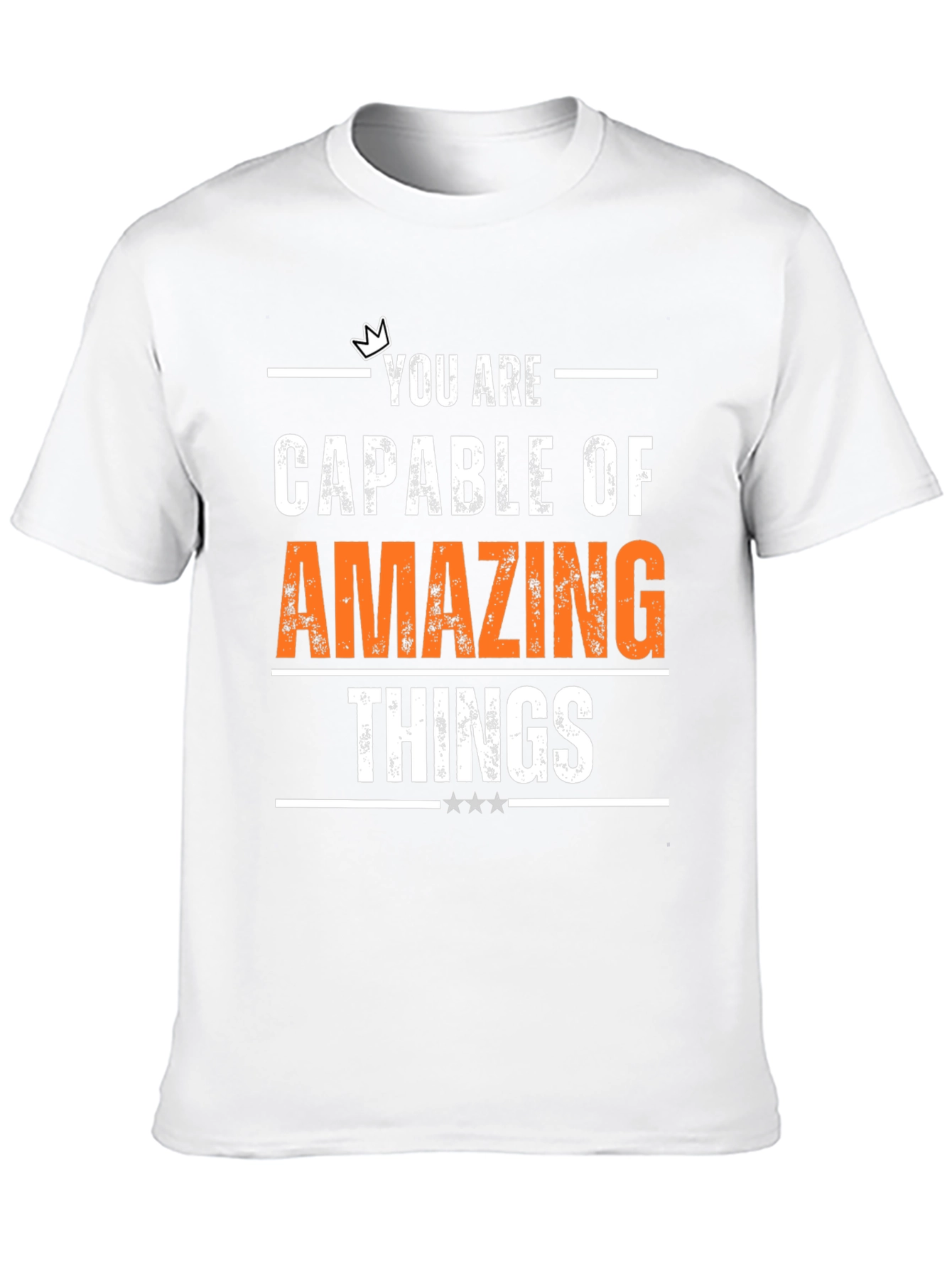 Camiseta Negra Motivacional Cosas Asombrosas