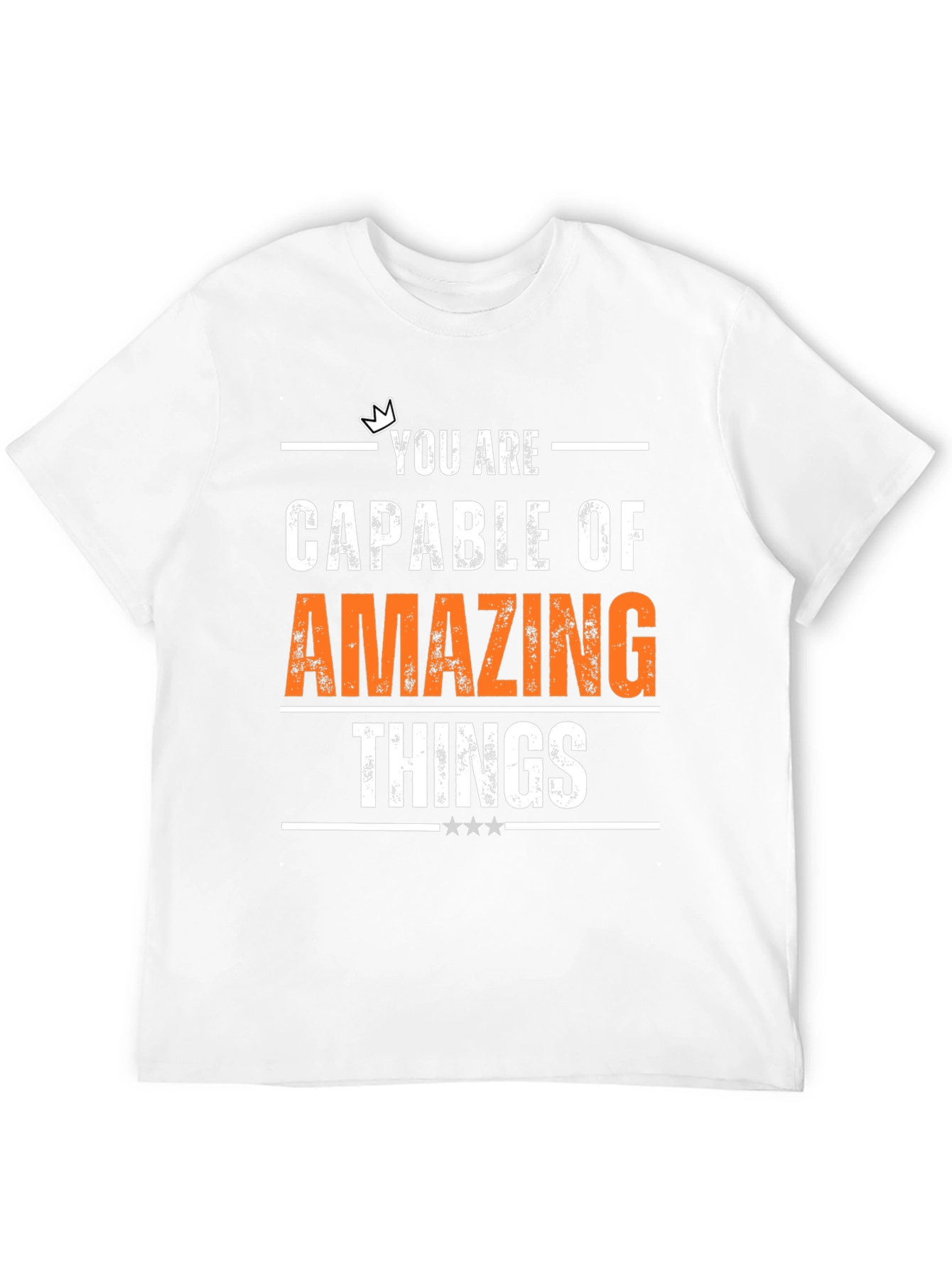 Camiseta Negra Motivacional Cosas Asombrosas