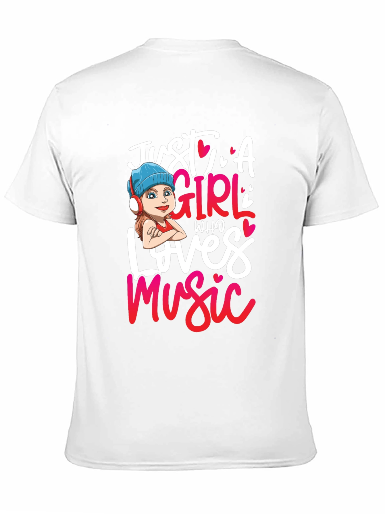 Camiseta Negra Just A Girl Who Loves Music