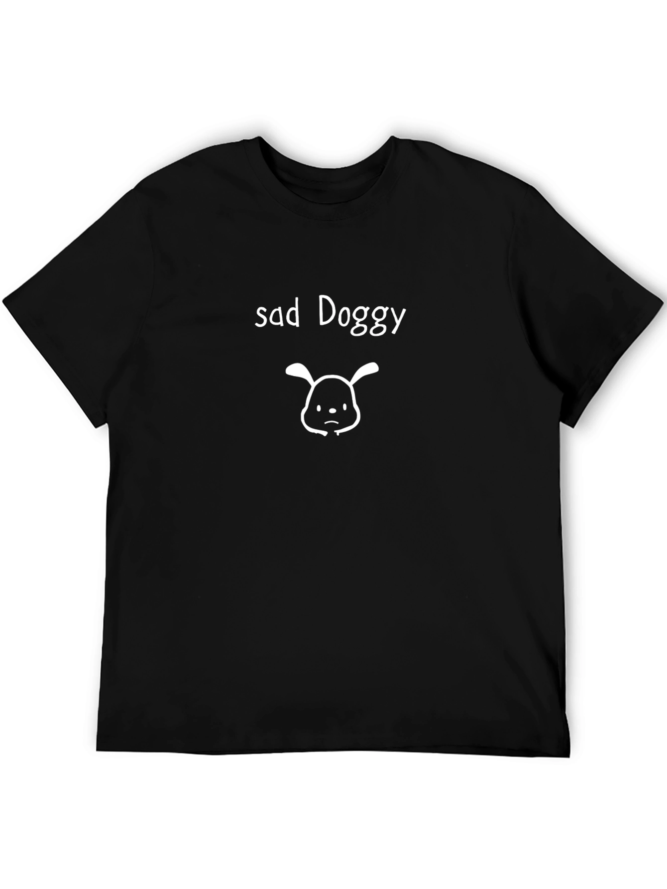 Camiseta Negra Sad Doggy Casual