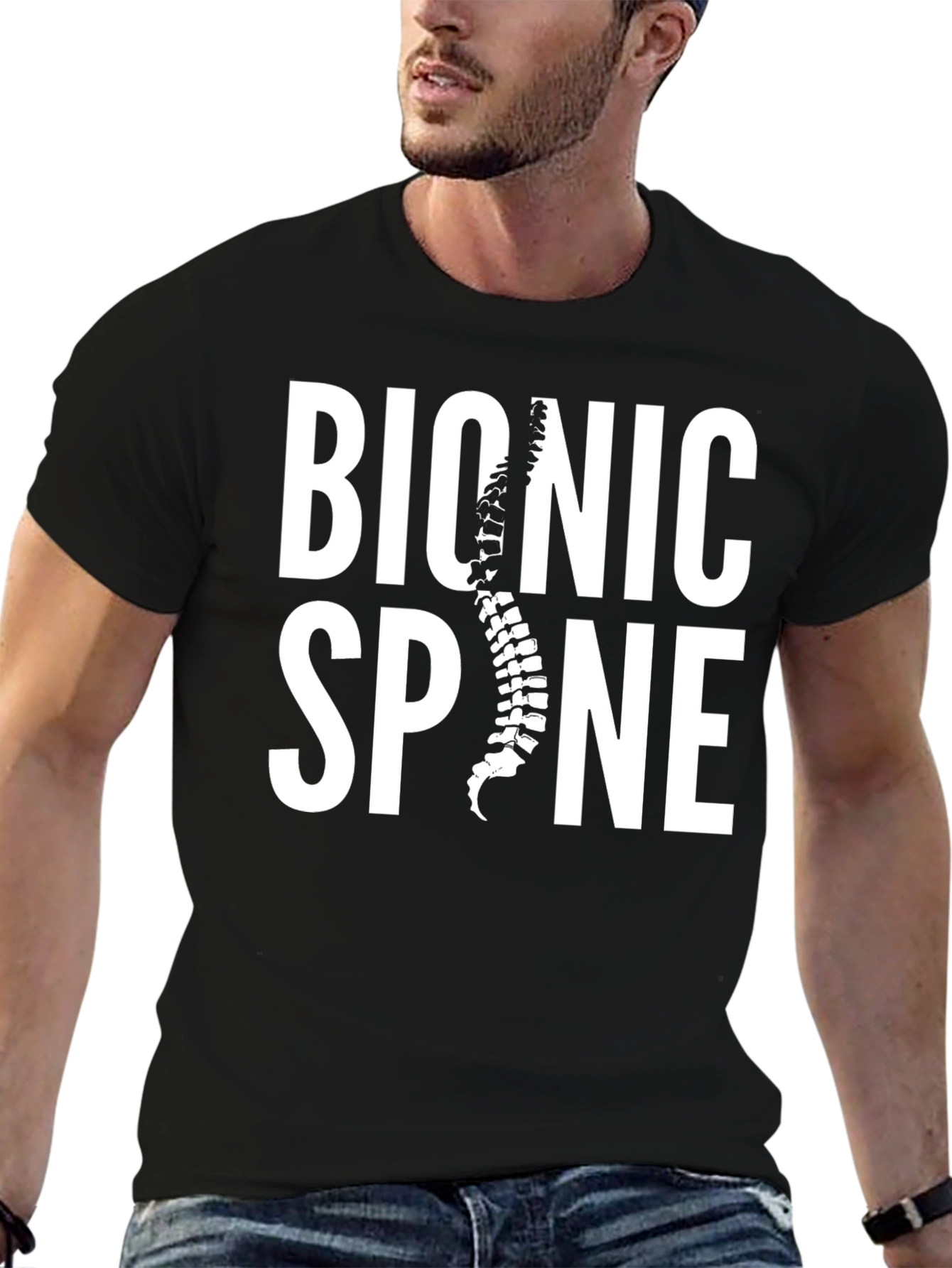 Camiseta Negra Bionic Spine