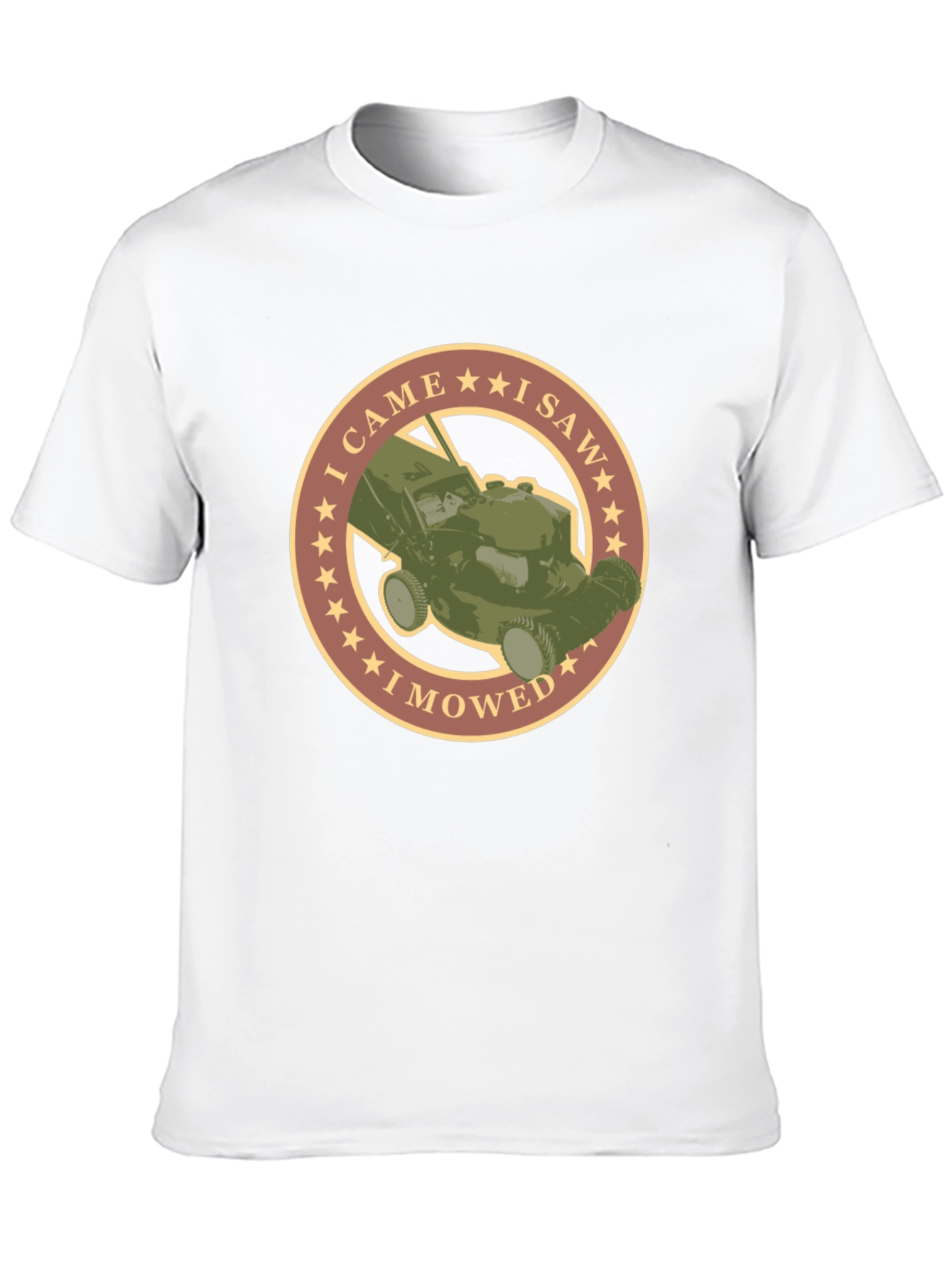 Camiseta Negra con Diseño de Cortacésped