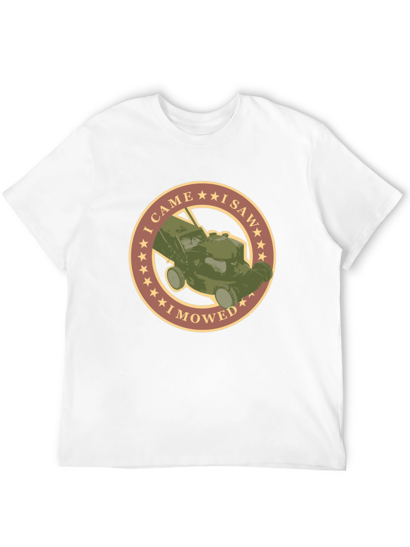 Camiseta Negra con Diseño de Cortacésped