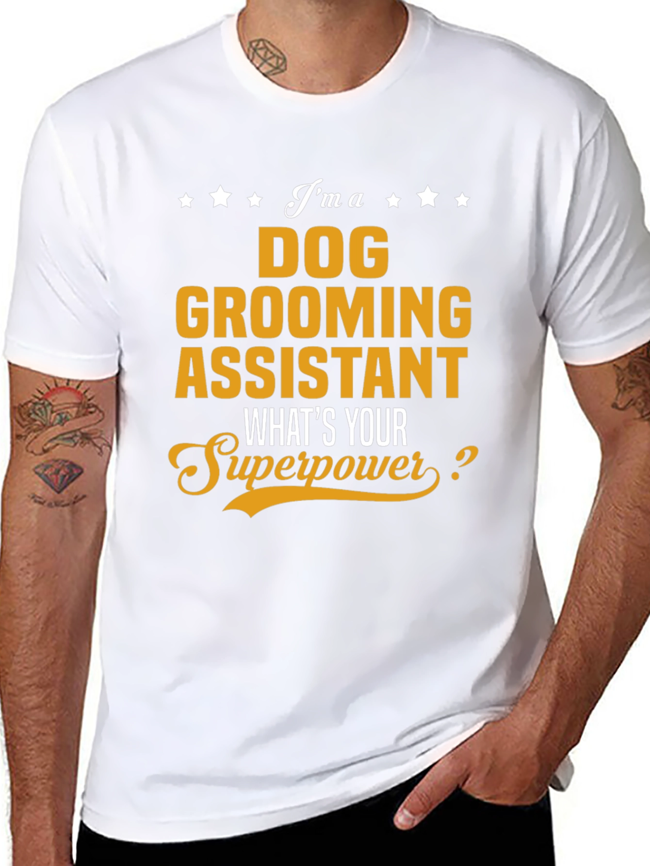 Camiseta Dog Grooming Assistant - Superpoderes