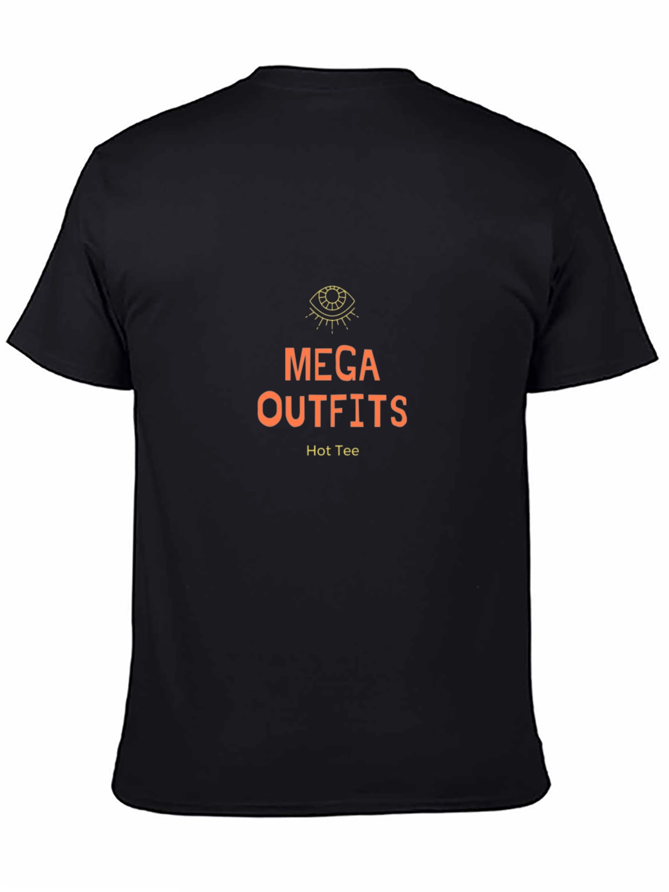 Camiseta Negra Mega Outfits - Diseño Moderno