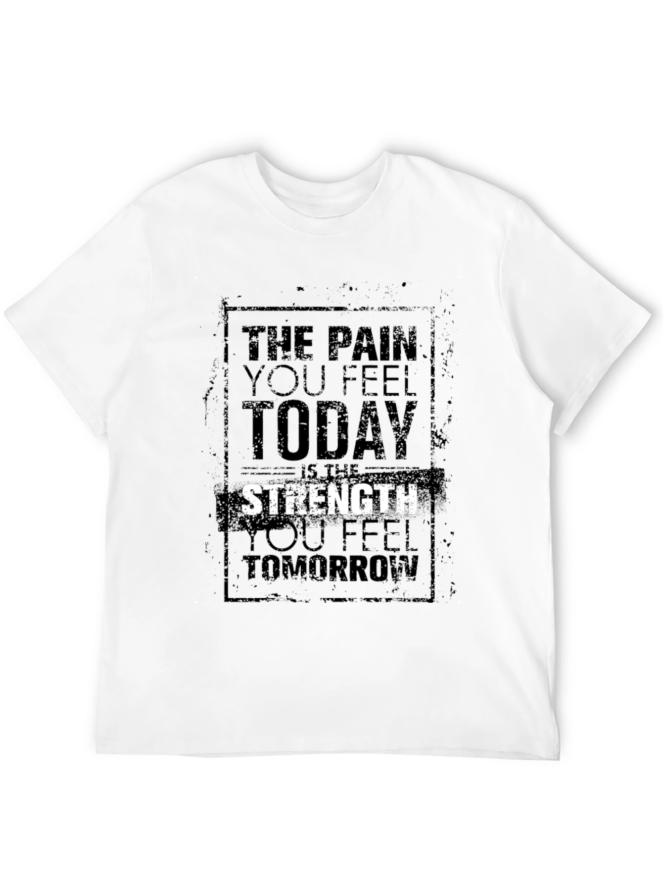 Camiseta Negra Motivacional para Hombre