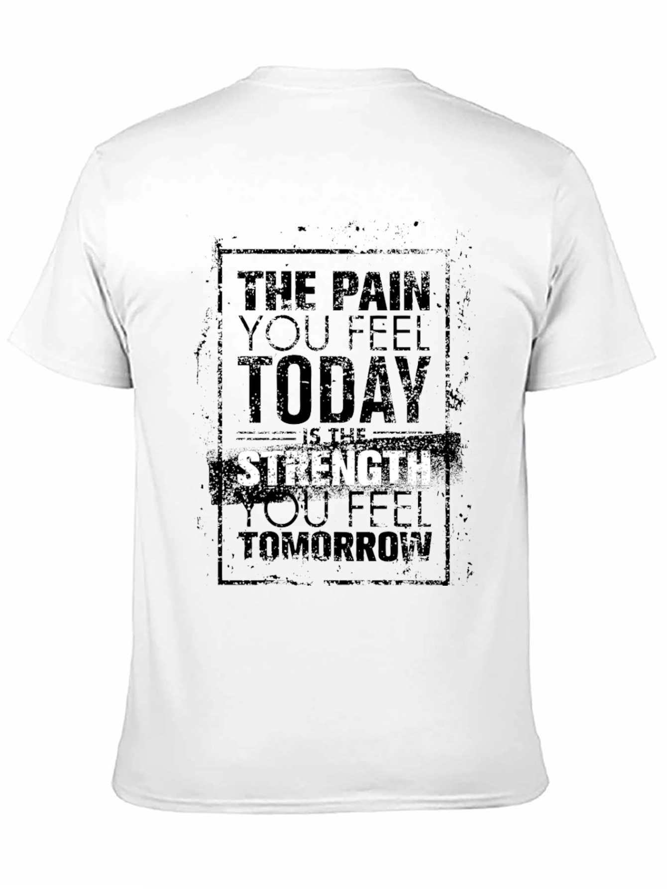 Camiseta Negra Motivacional para Hombre
