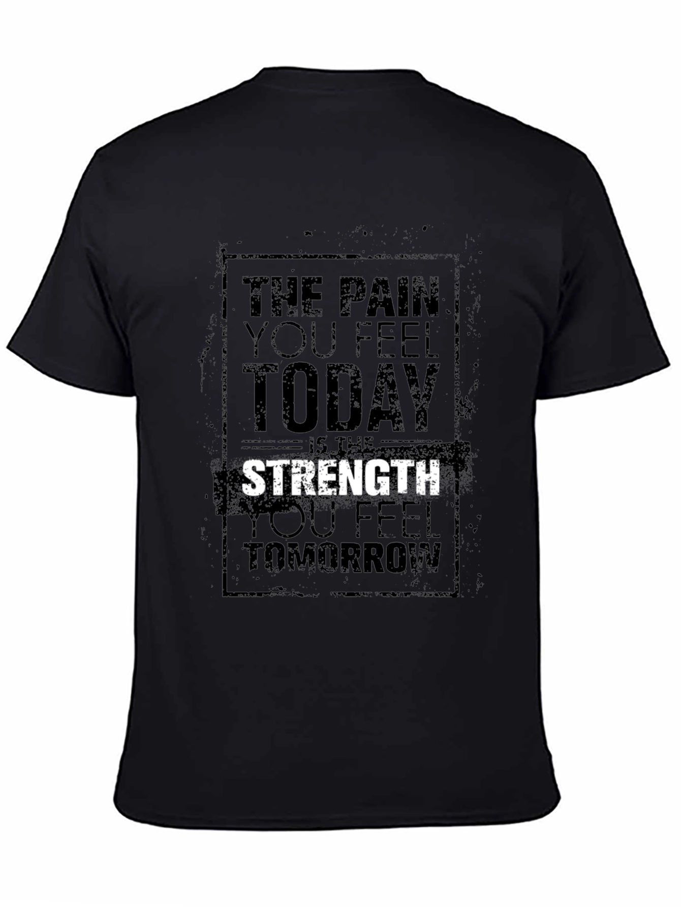 Camiseta Negra Motivacional para Hombre