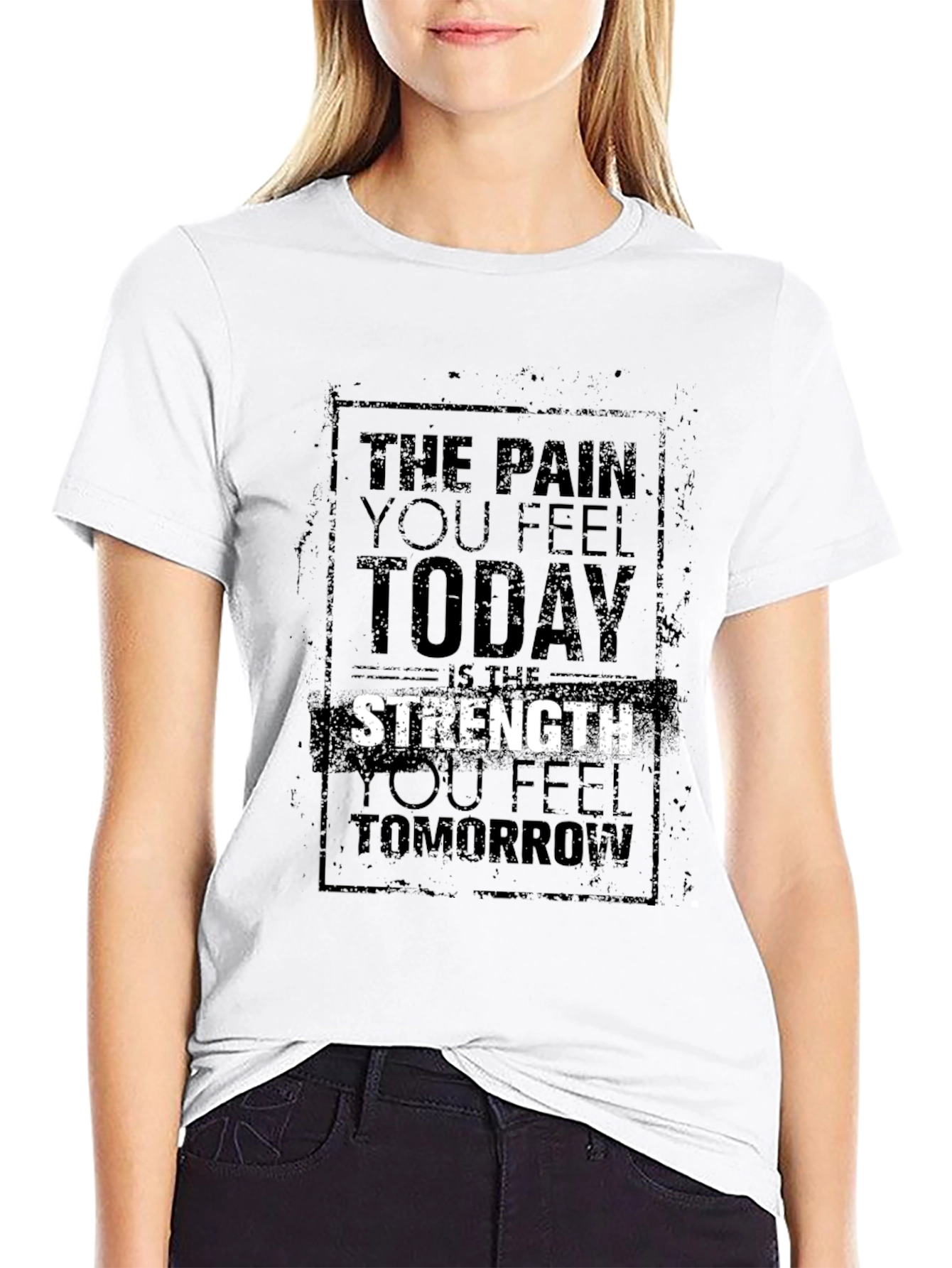 Camiseta Negra Motivacional para Hombre