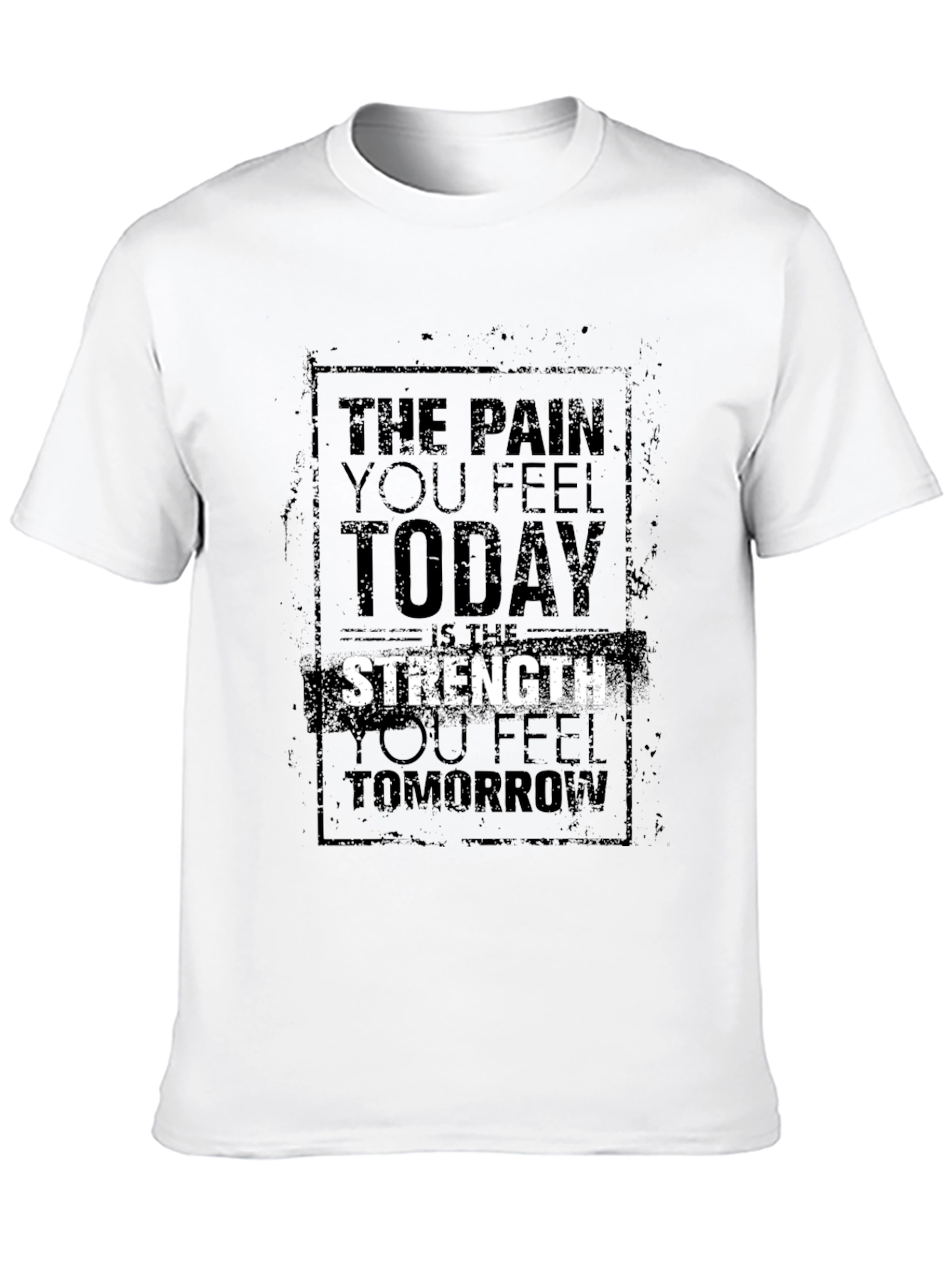 Camiseta Negra Motivacional para Hombre