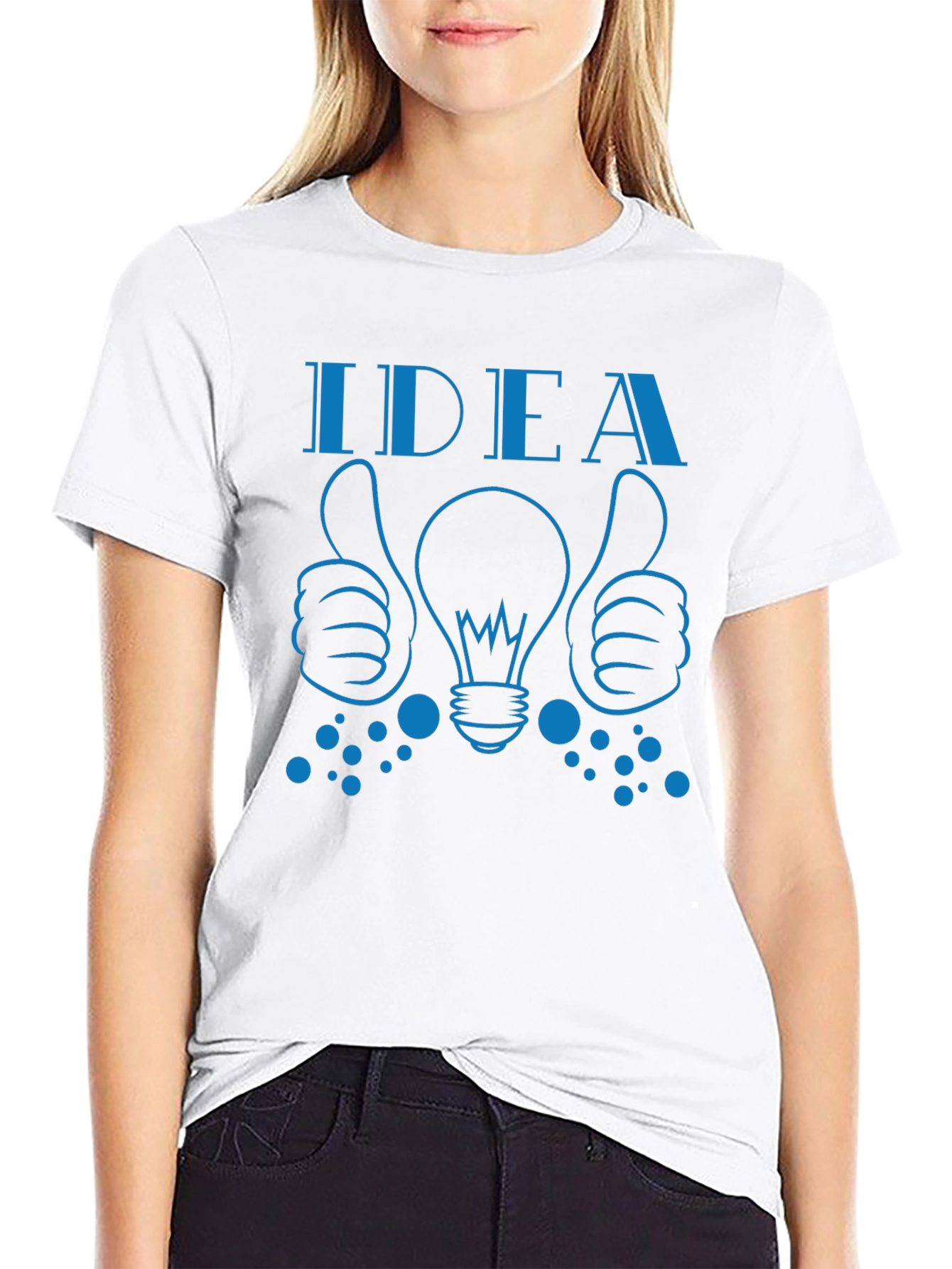 Camiseta Negra Idea Creativa y Original