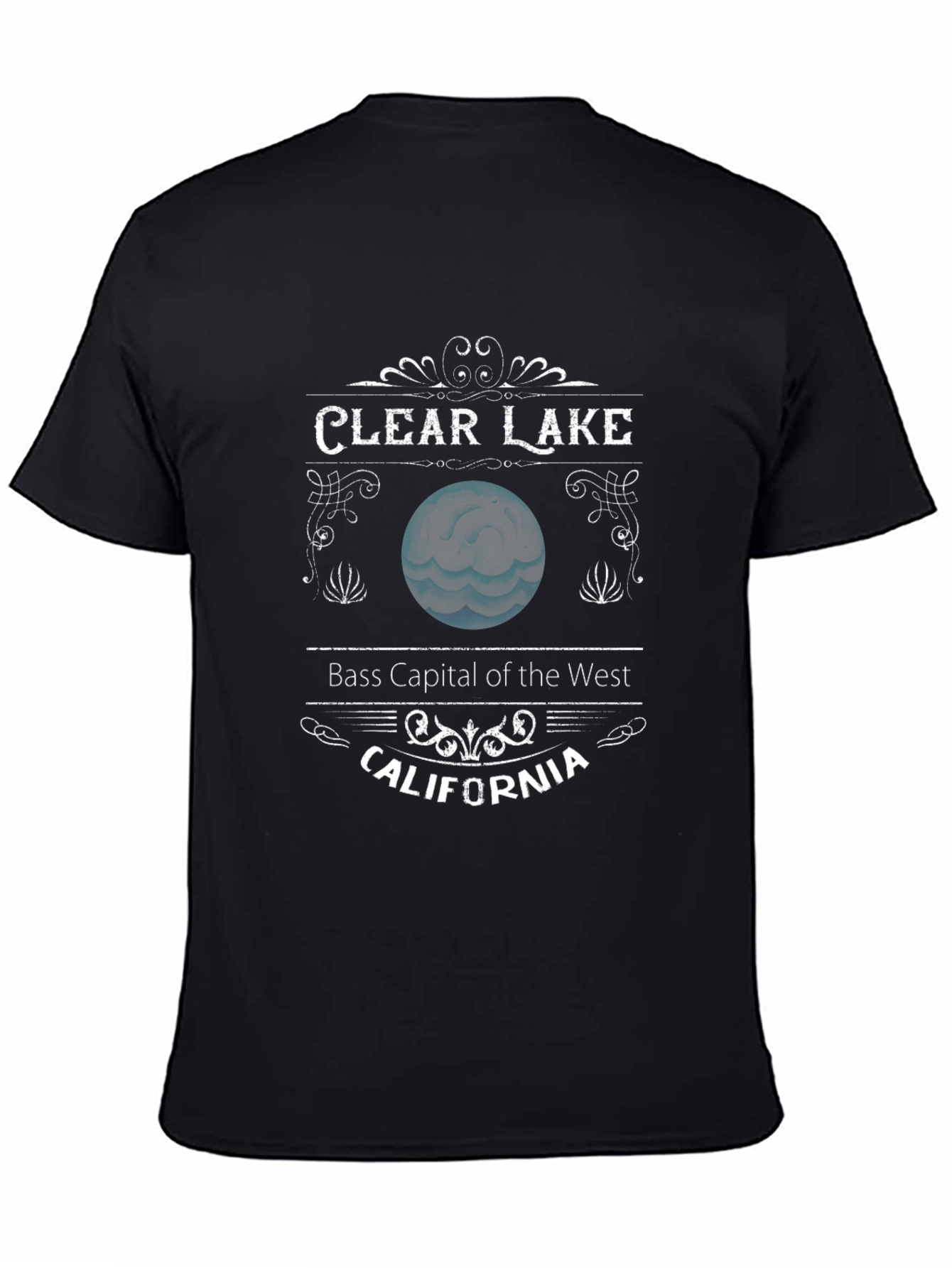 Camiseta Negra Clear Lake California