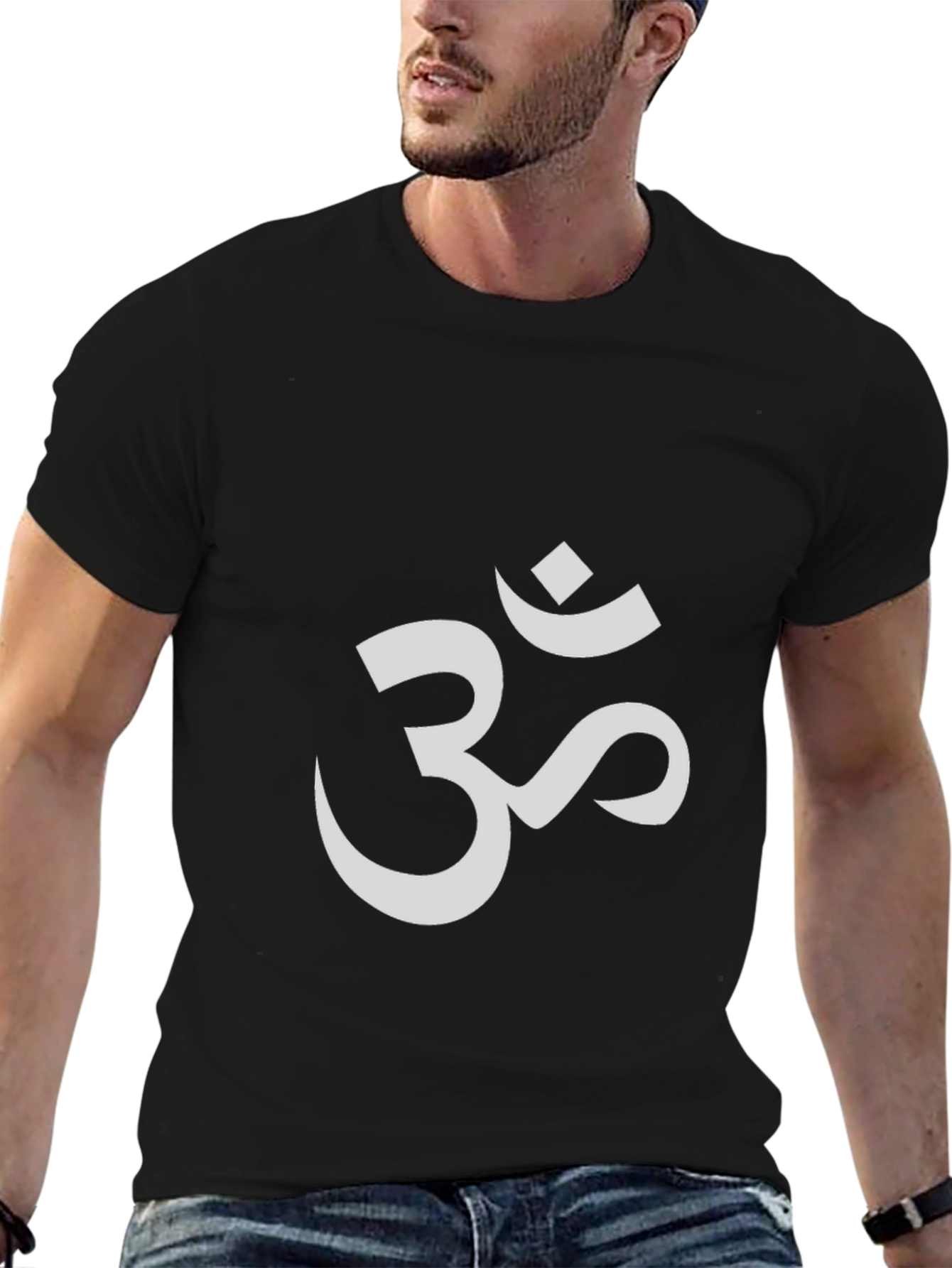 Camiseta Negra Om - Estilo y Espiritualidad