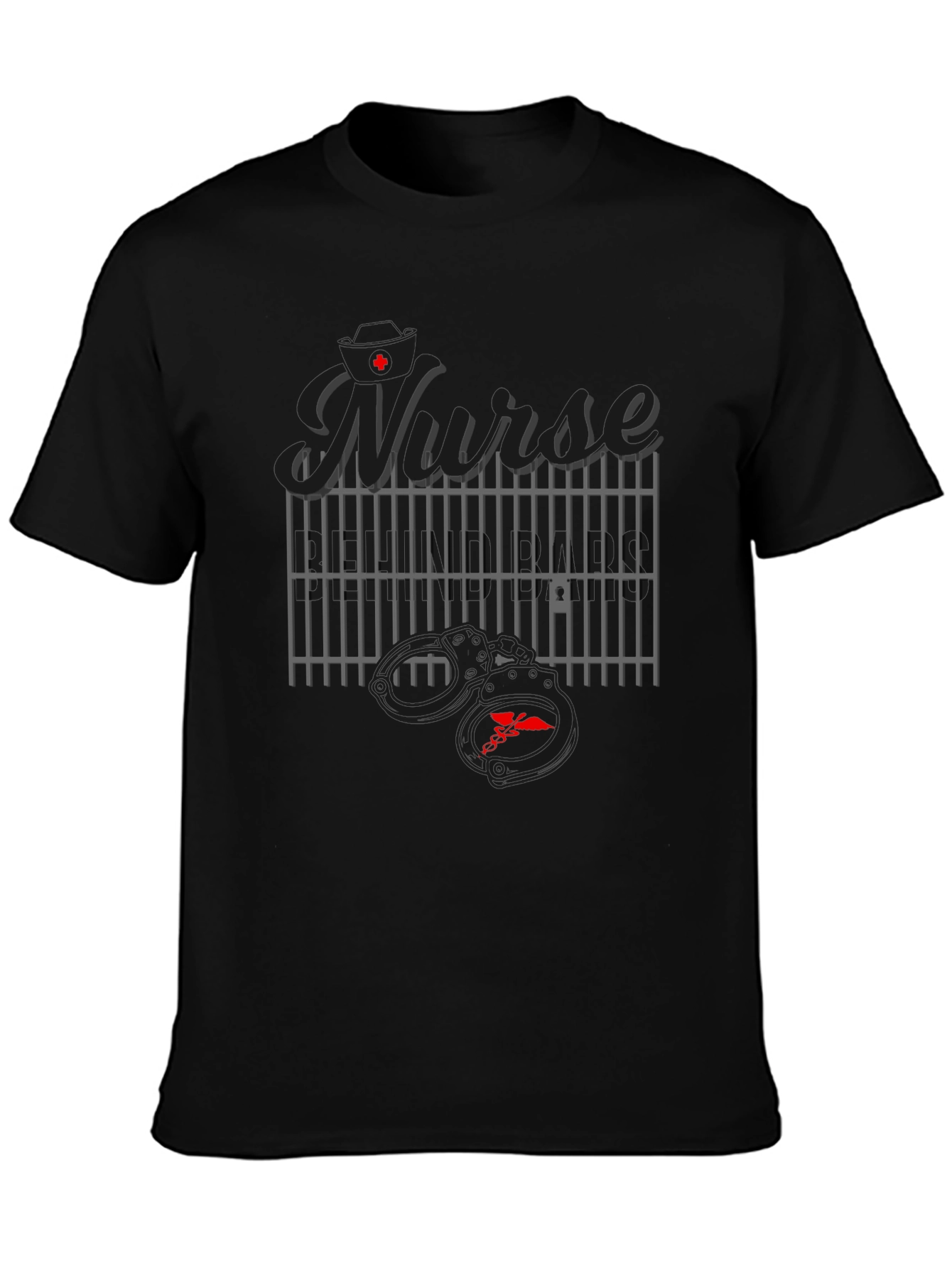 Camiseta Negra Nurse Jail