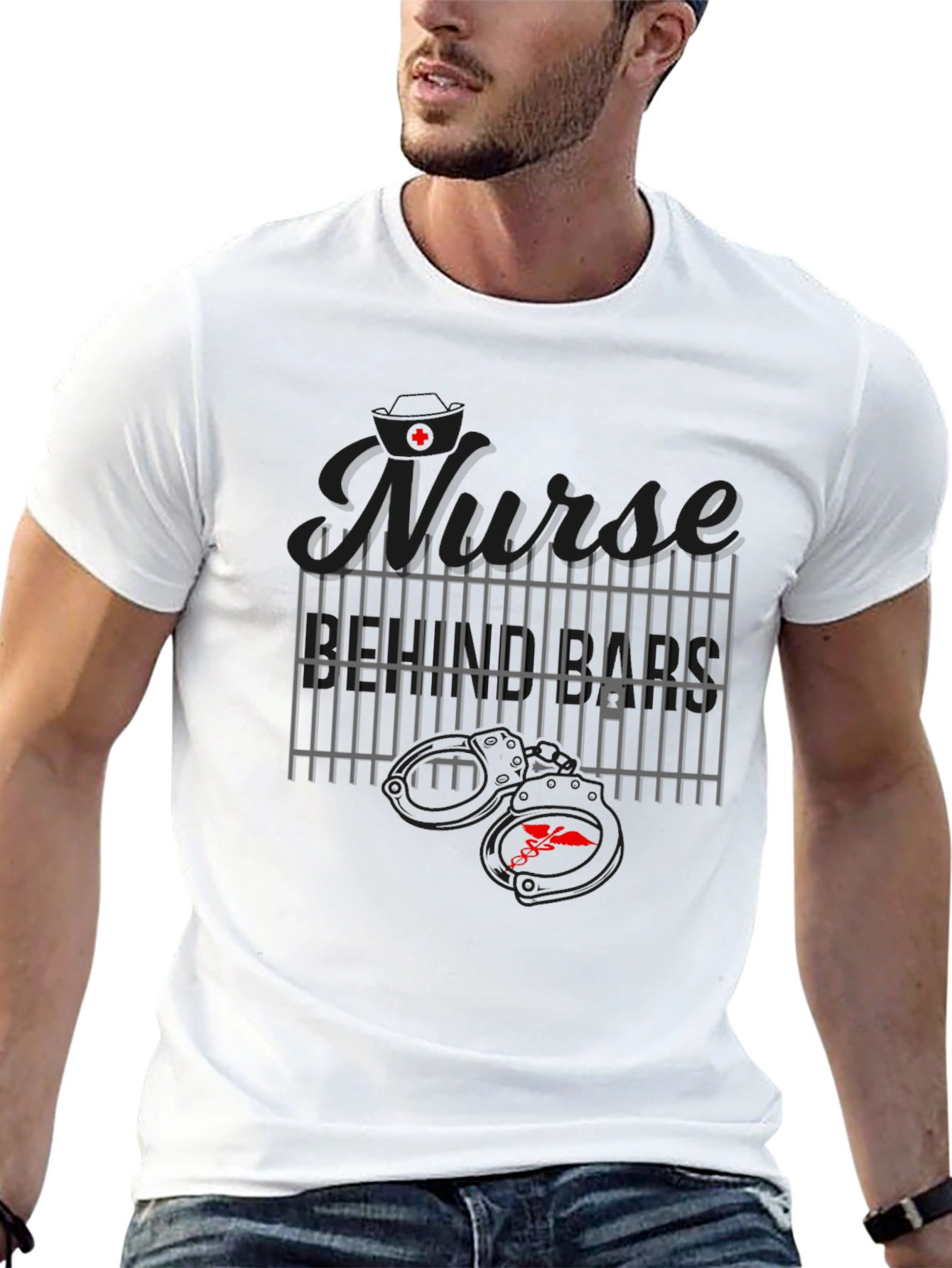 Camiseta Negra Nurse Jail