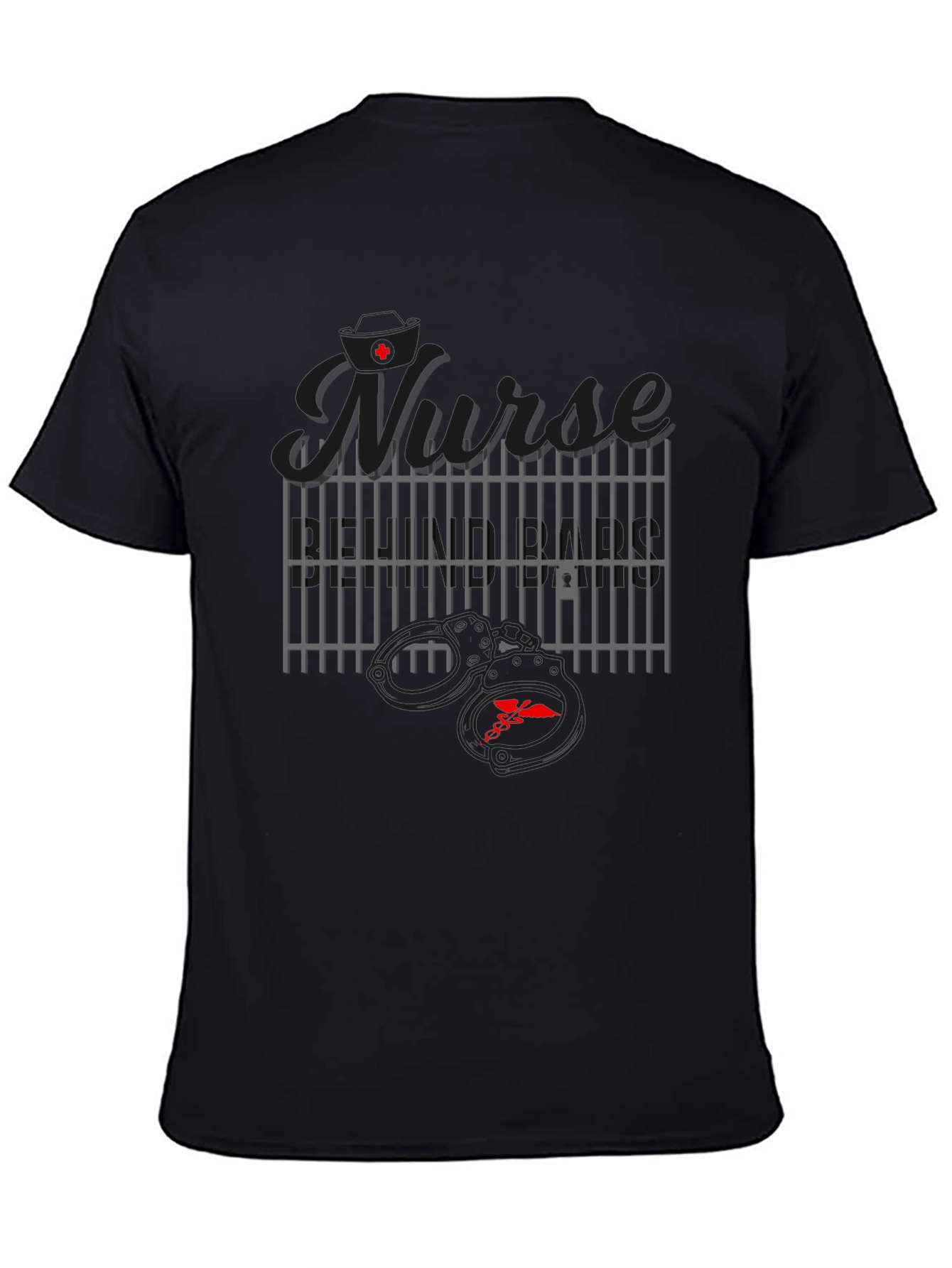 Camiseta Negra Nurse Jail