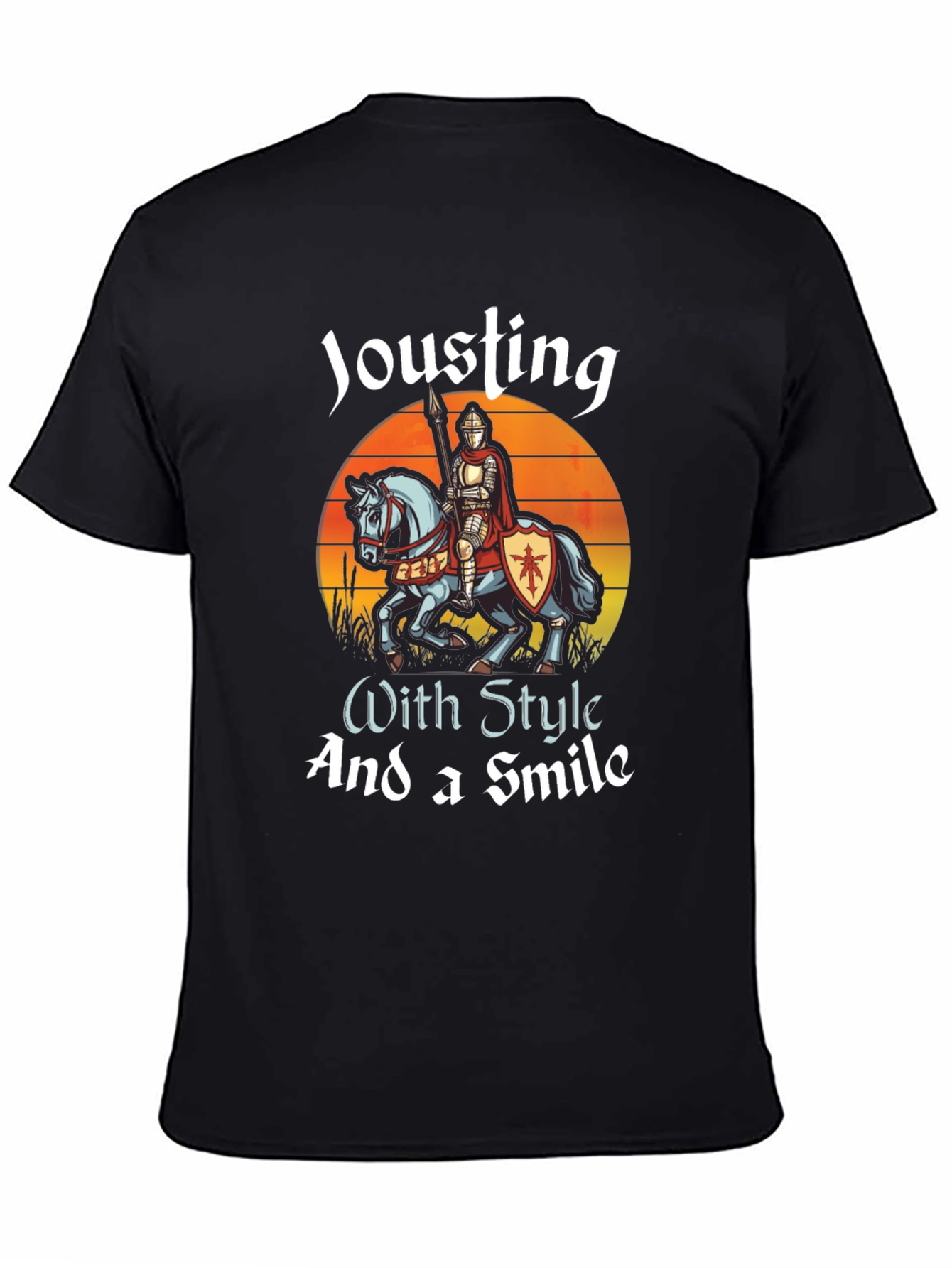 Camiseta Negra: Justas con Estilo y una Sonrisa