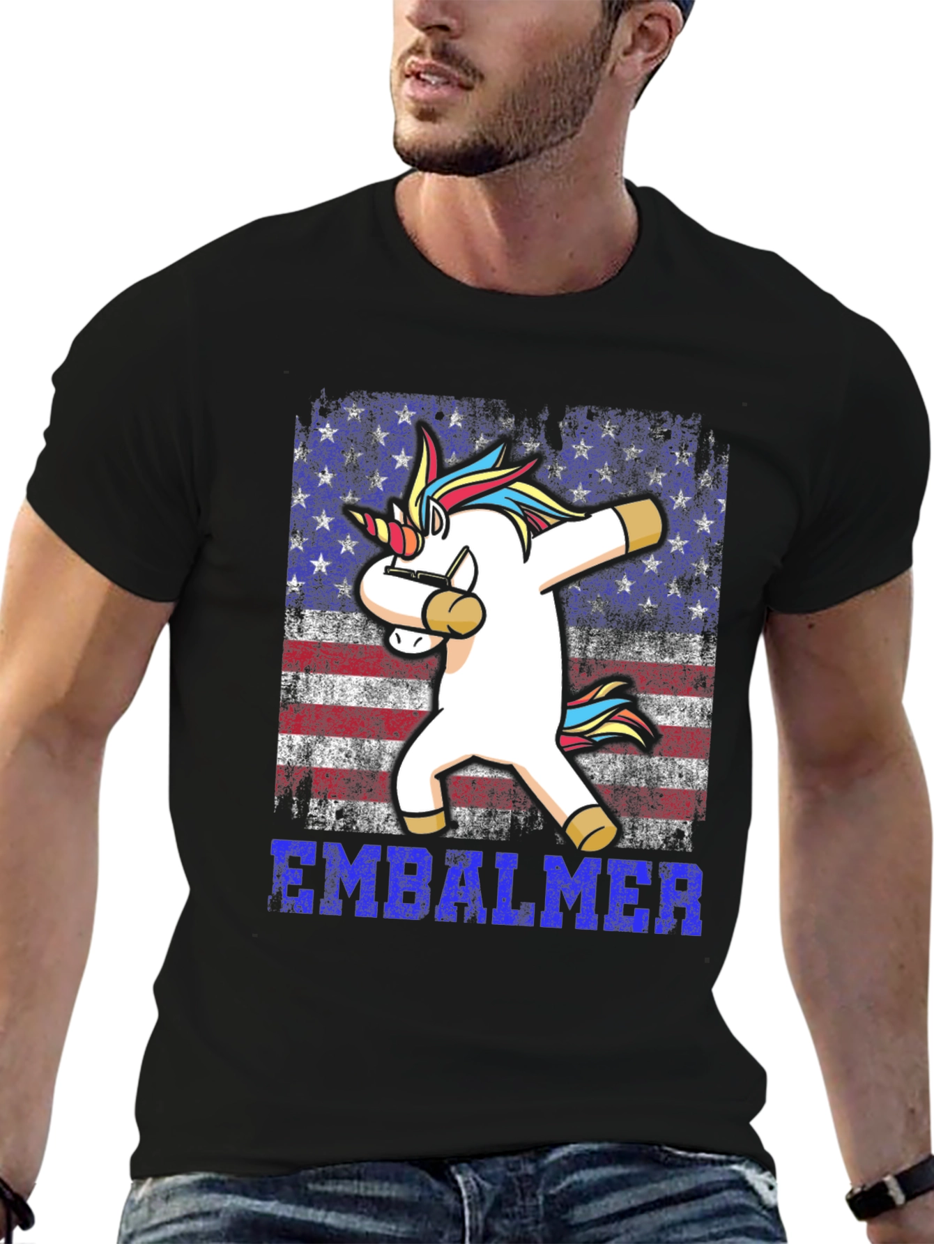 Camiseta Embalmer Unicornio USA